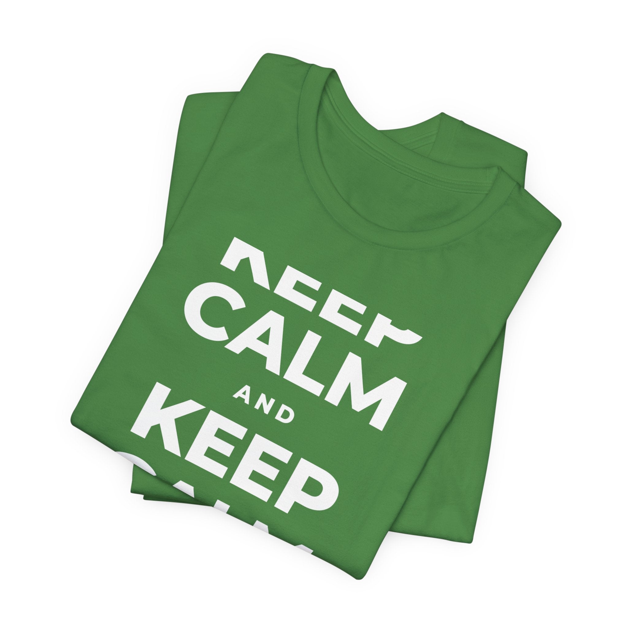 KEEP CALM AND REST & RECOVER T-Shirt (Baby Blue–Silver)