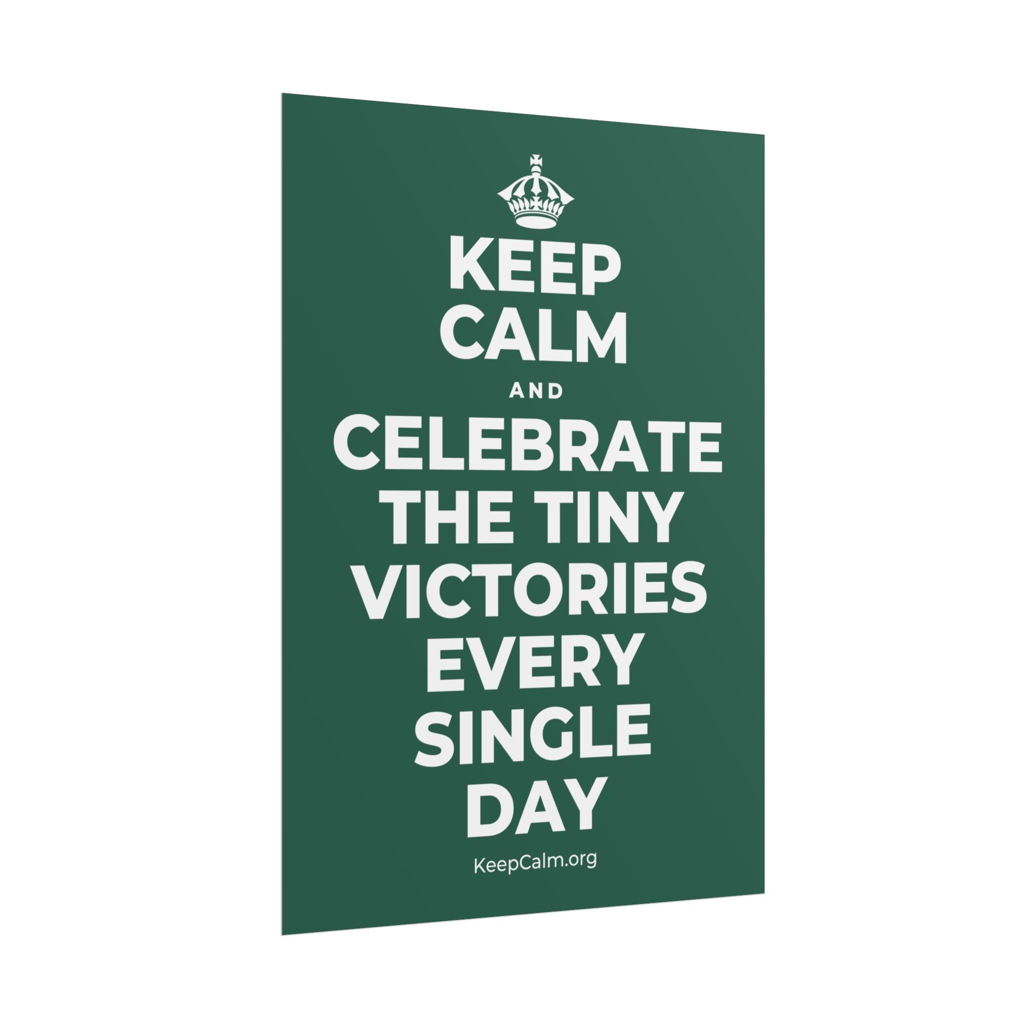 KEEP CALM AND CELEBRATE THE TINY VICTORIES EVERY SINGLE DAY Poster