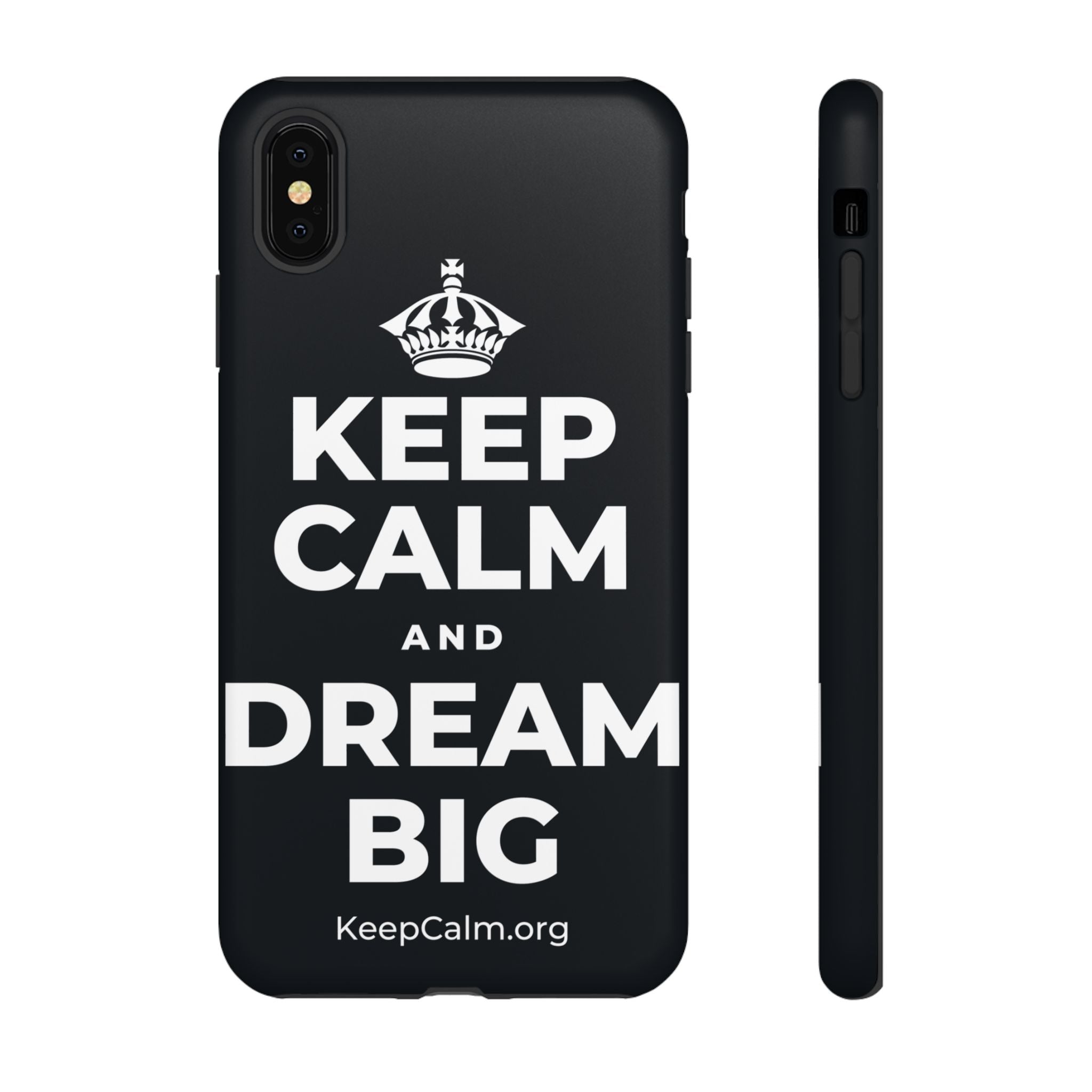 KEEP CALM AND DREAM BIG Phone Case (Dark)