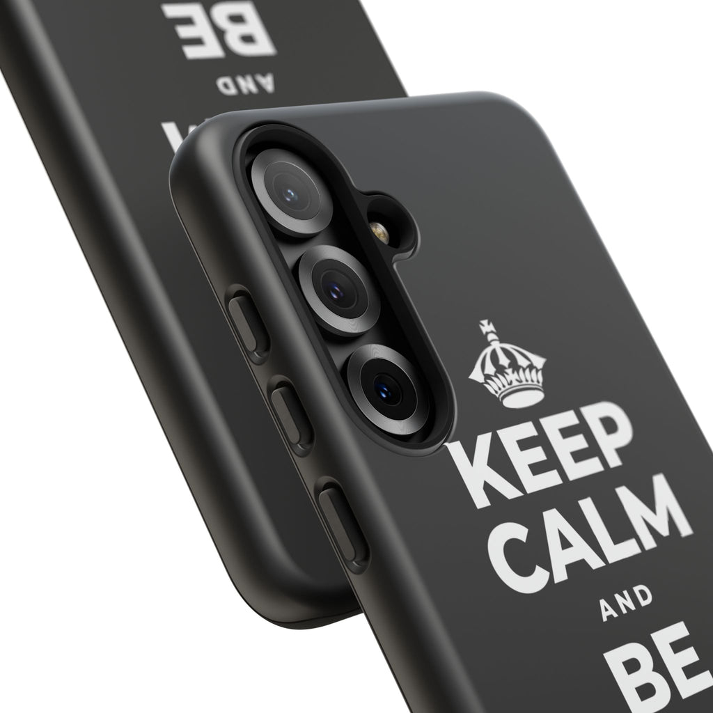 KEEP CALM AND BE STRONG LIKE A 🦕 Phone Case