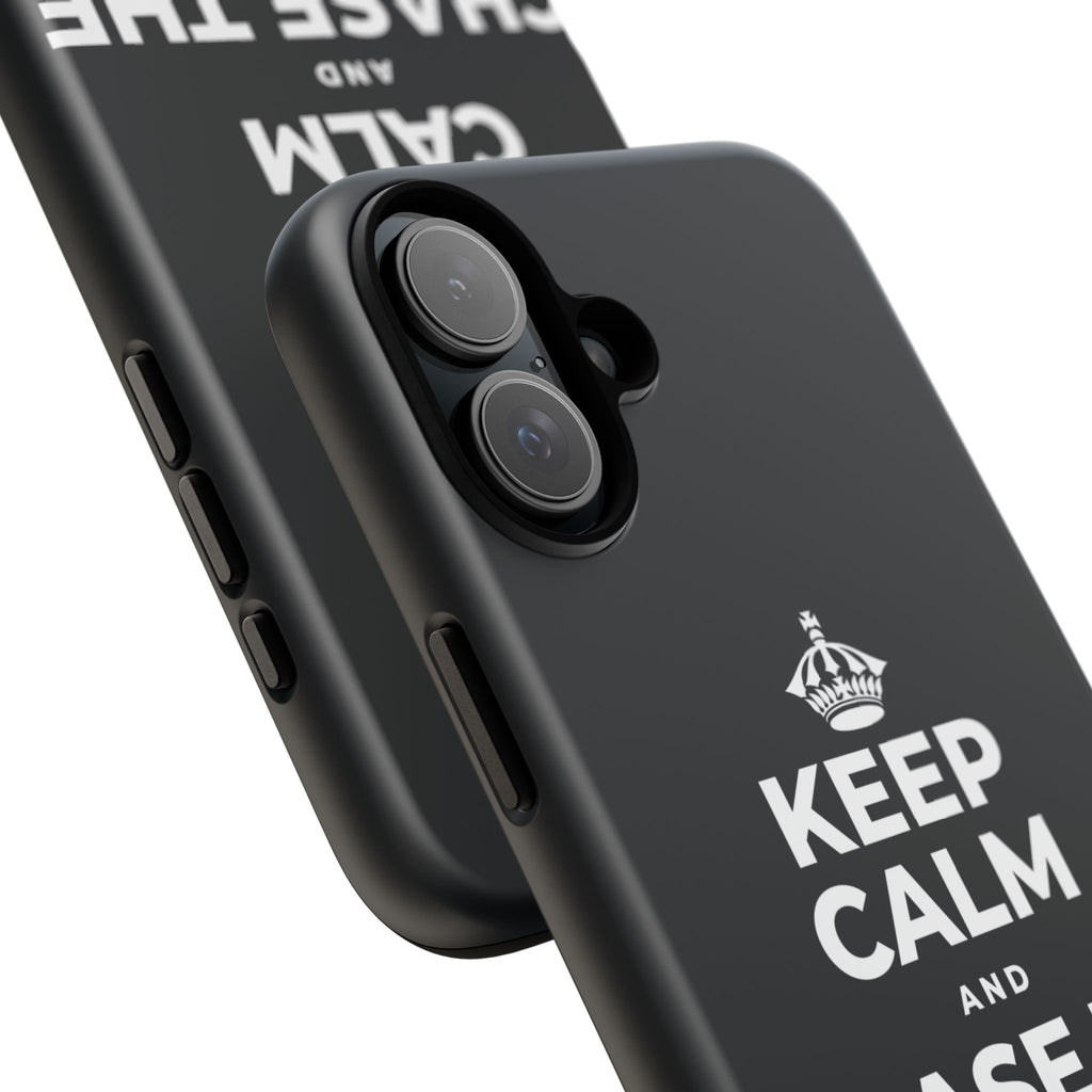 KEEP CALM AND CHASE THE MOONLIGHT Phone Case (Dark)