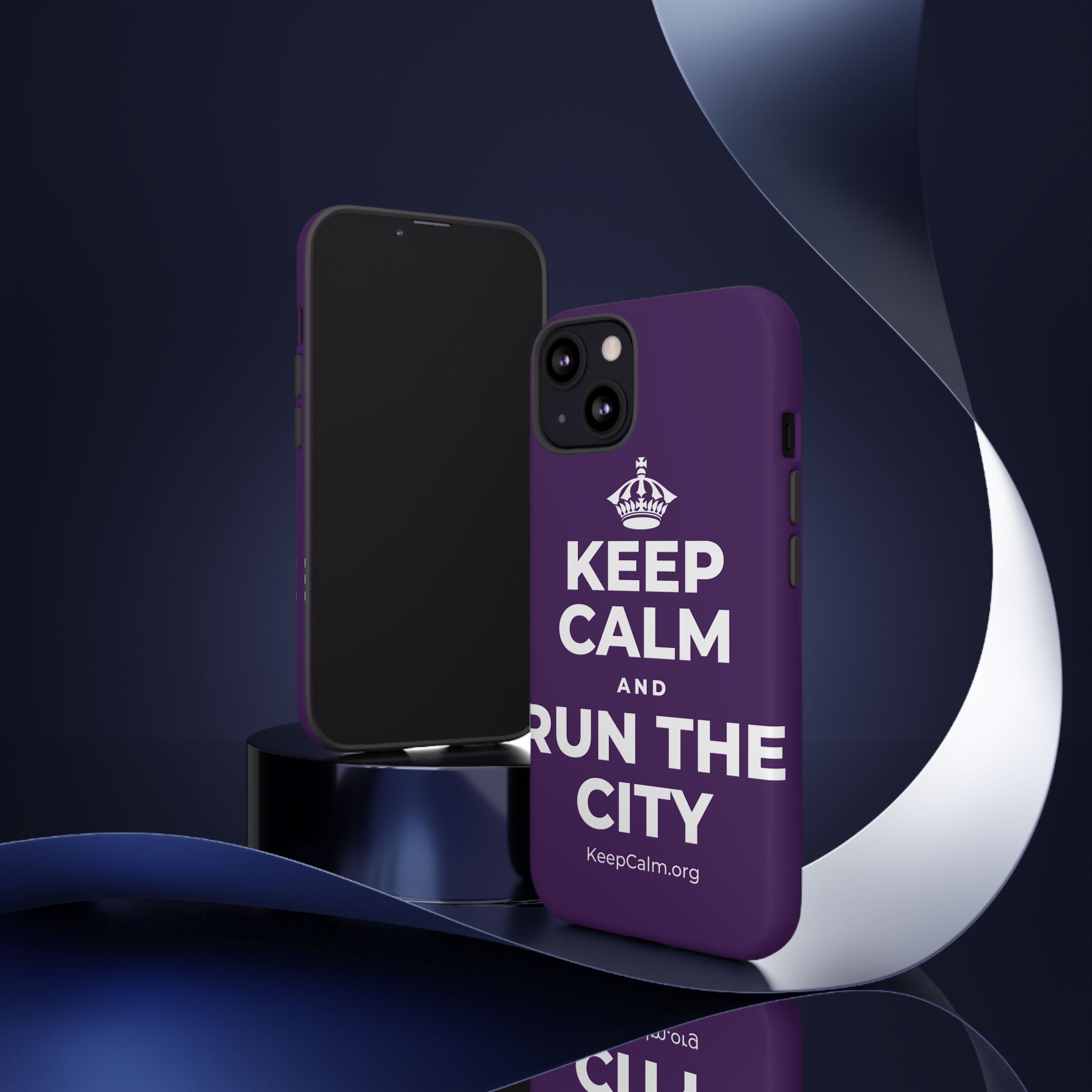 KEEP CALM AND RUN THE CITY Phone Case