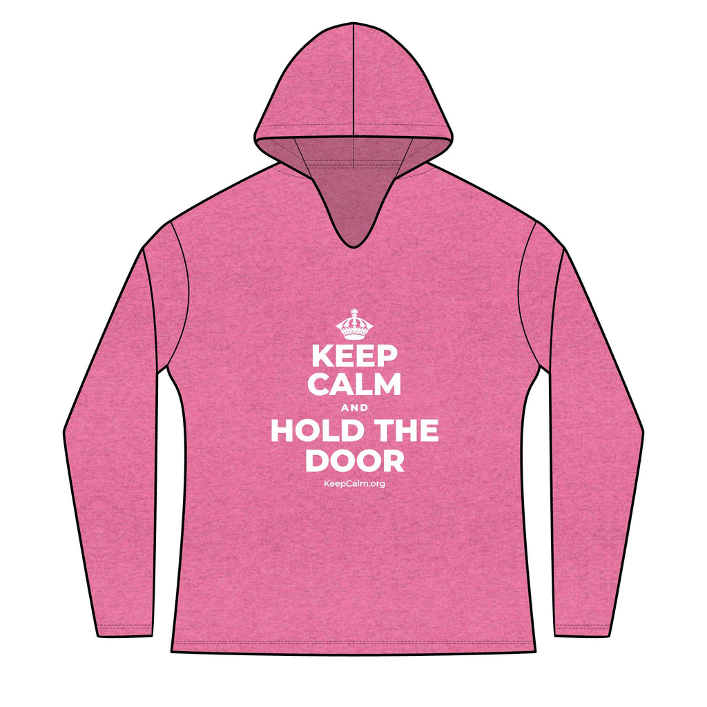 KEEP CALM AND HOLD THE DOOR Women's Long Sleeve Hoodie