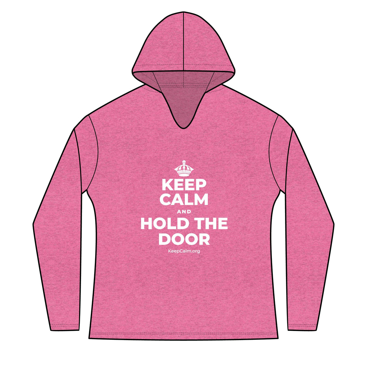 KEEP CALM AND HOLD THE DOOR Women's Long Sleeve Hoodie