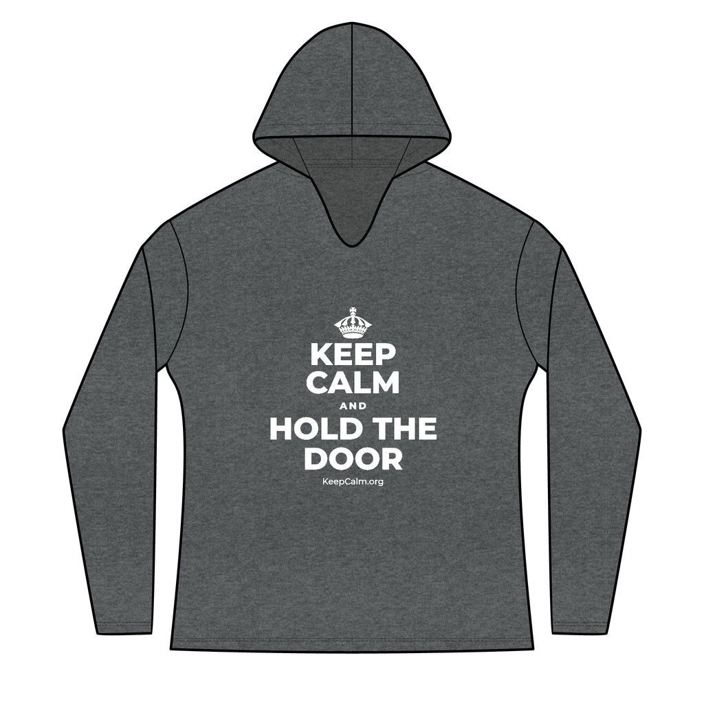 KEEP CALM AND HOLD THE DOOR Women's Long Sleeve Hoodie