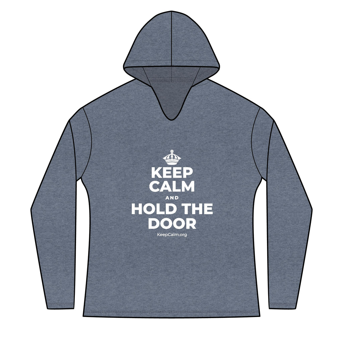 KEEP CALM AND HOLD THE DOOR Women's Long Sleeve Hoodie
