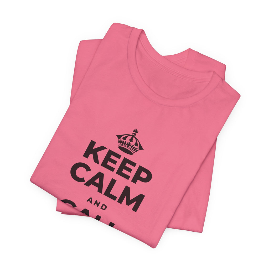 KEEP CALM AND CALL YOUR PEOPLE T-Shirt (Military Green–Autumn)