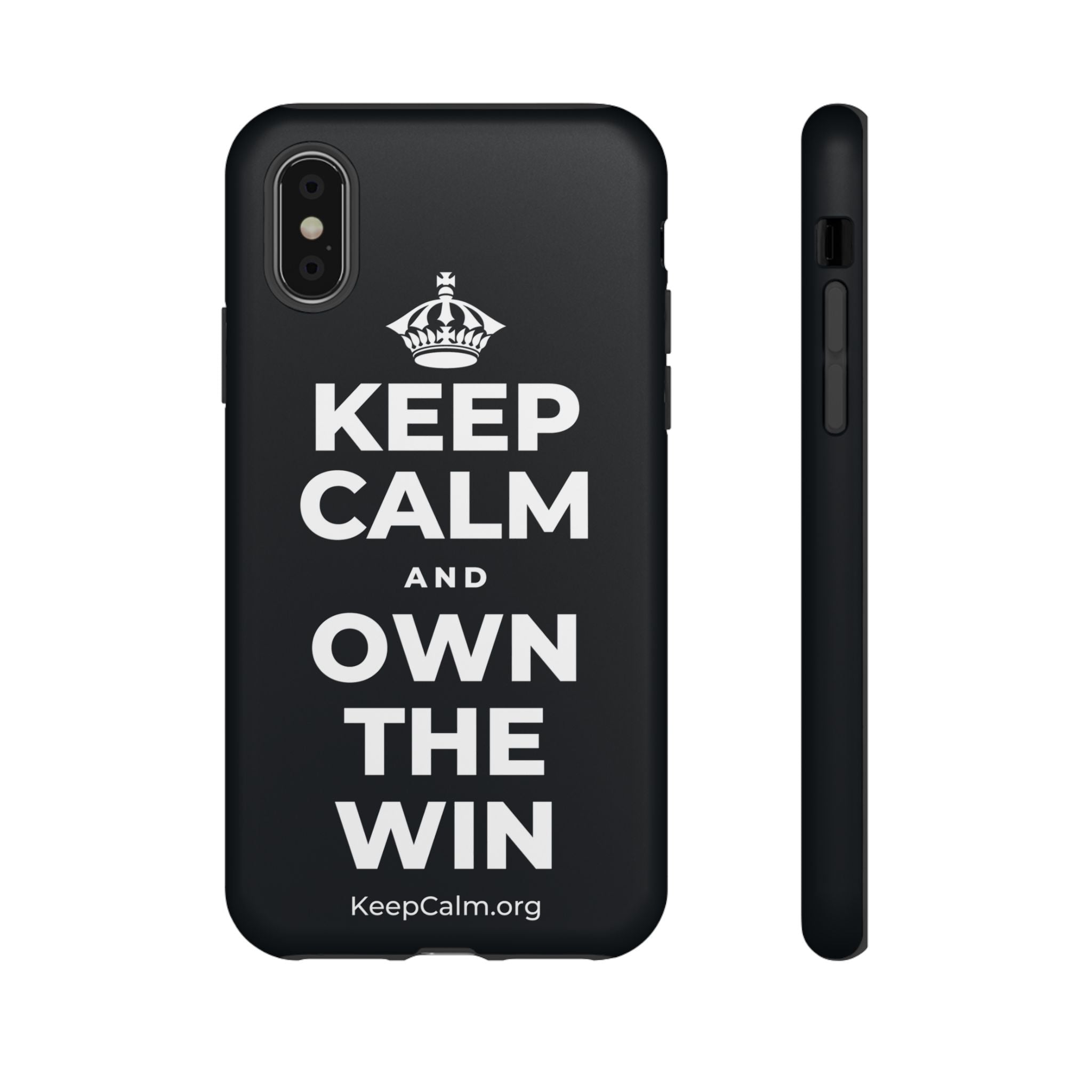 KEEP CALM AND OWN THE WIN Phone Case (Dark)