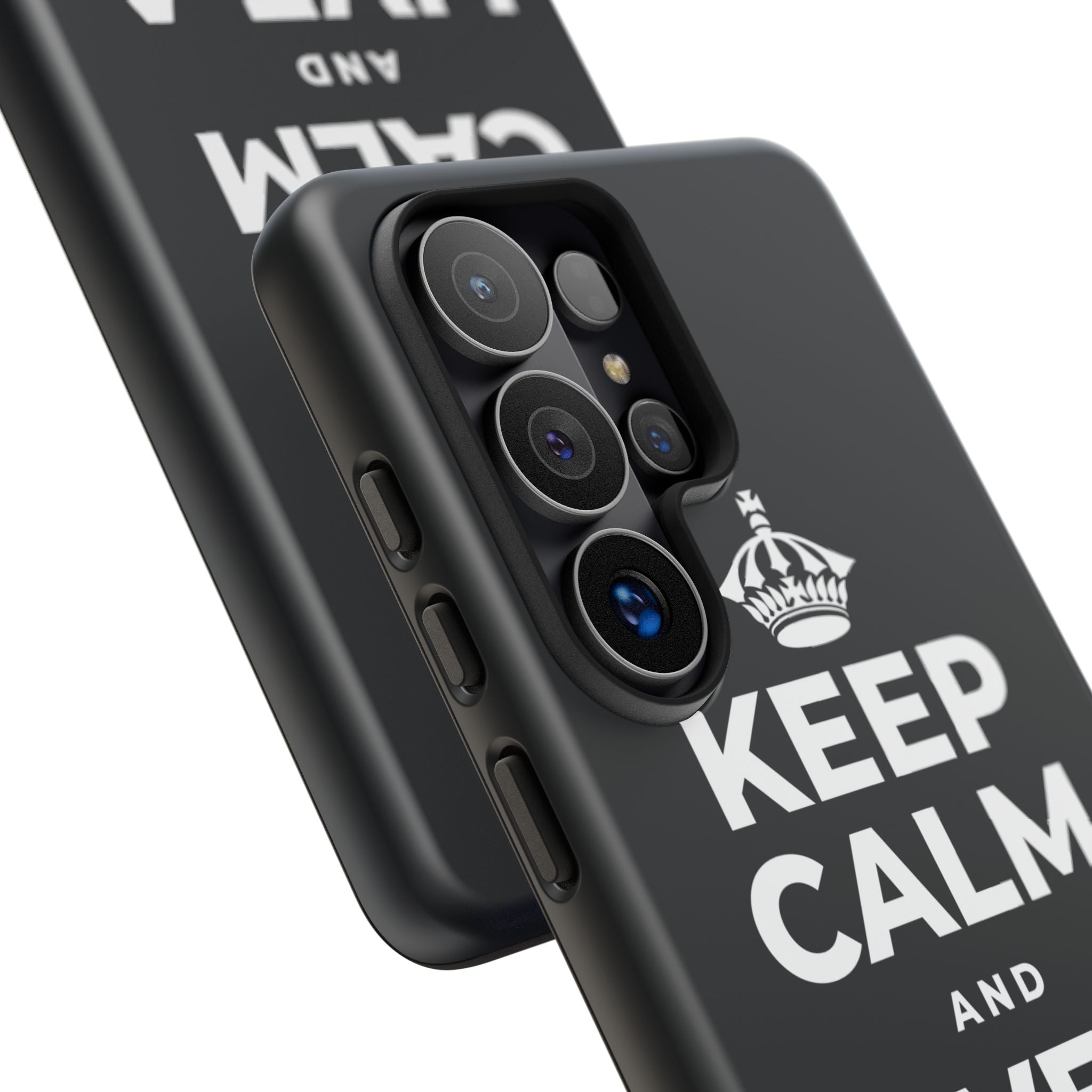 KEEP CALM AND LIVE A LITTLE Phone Case (Dark)