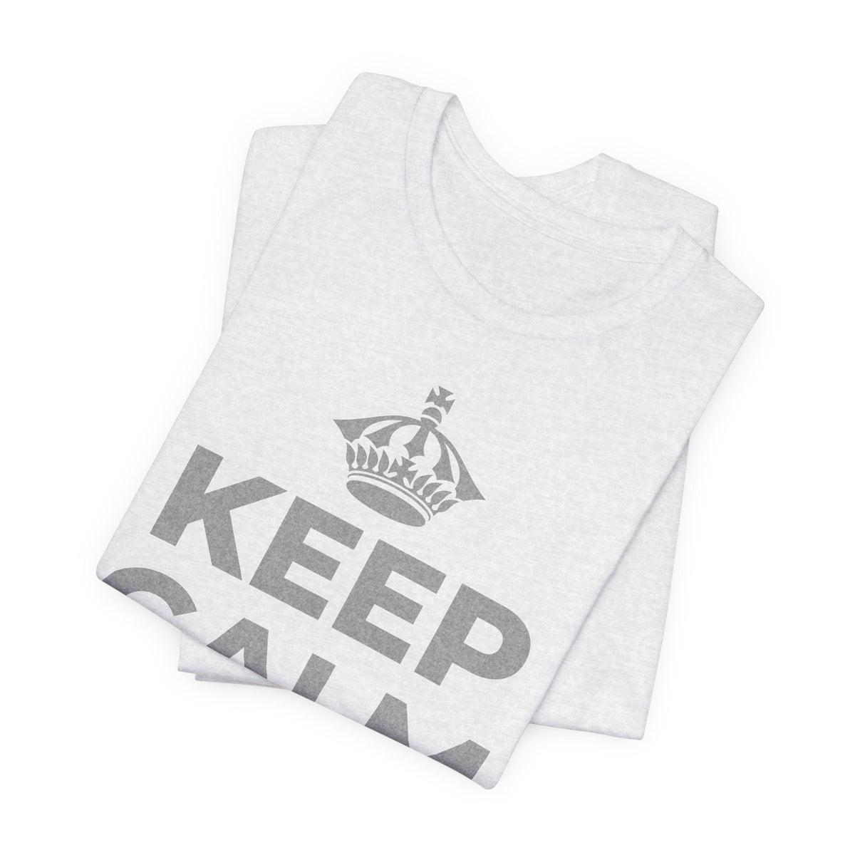 KEEP CALM AND 見知らぬ人に微笑んで T-Shirt (Soft Cream–Heather Mauve)