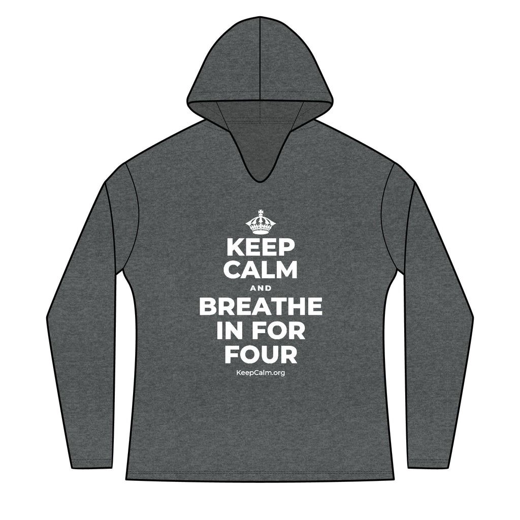 KEEP CALM AND BREATHE IN FOR FOUR Women's Long Sleeve Hoodie