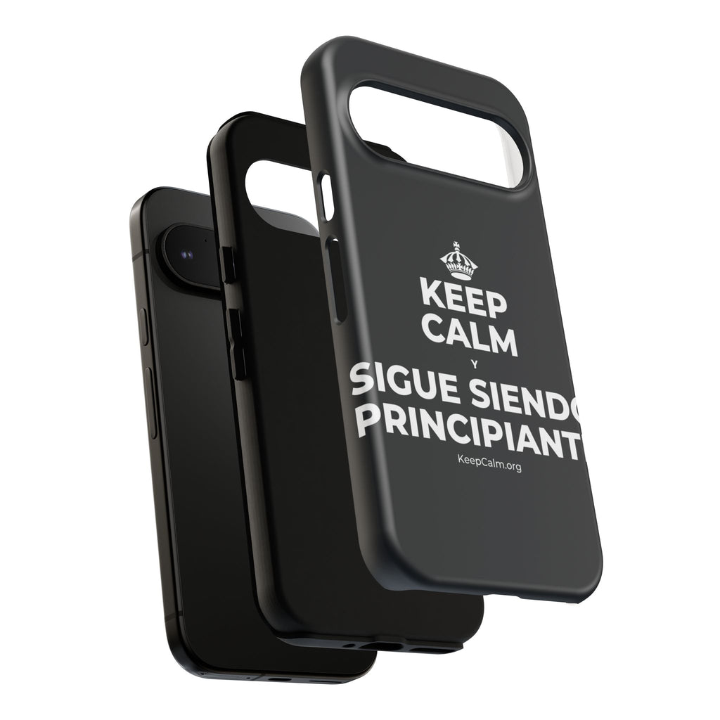 KEEP CALM Y SIGUE SIENDO PRINCIPIANTE Phone Case (Dark)
