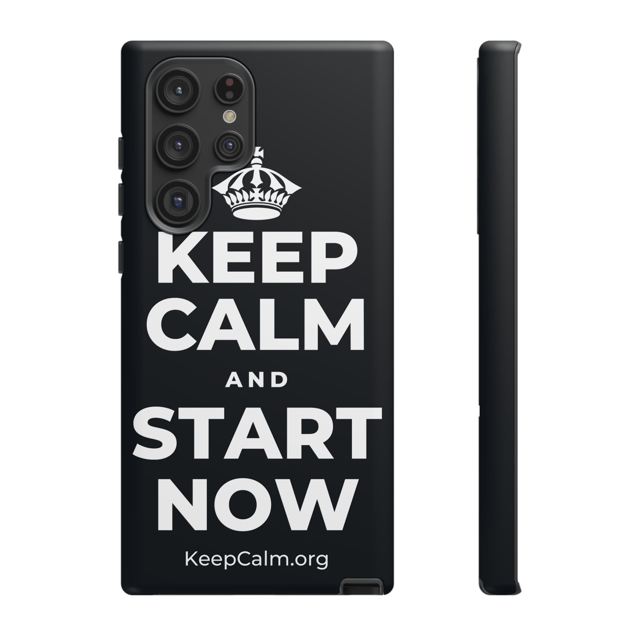 KEEP CALM AND START NOW Phone Case (Dark)