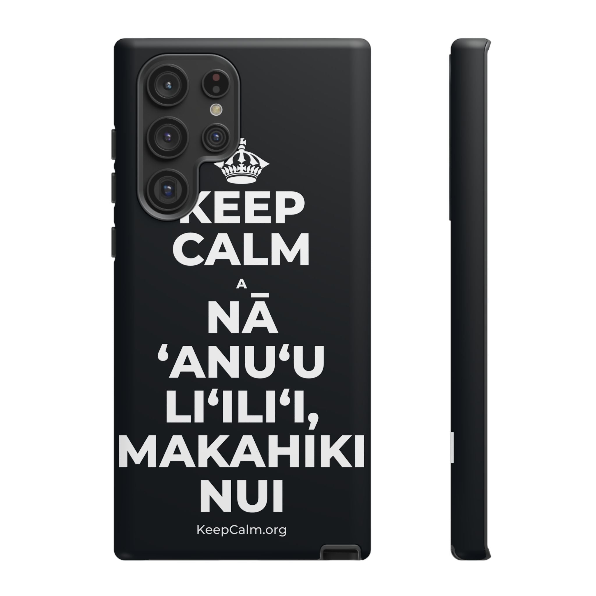 KEEP CALM A NĀ ʻANUʻU LIʻILIʻI, MAKAHIKI NUI Phone Case (Dark)