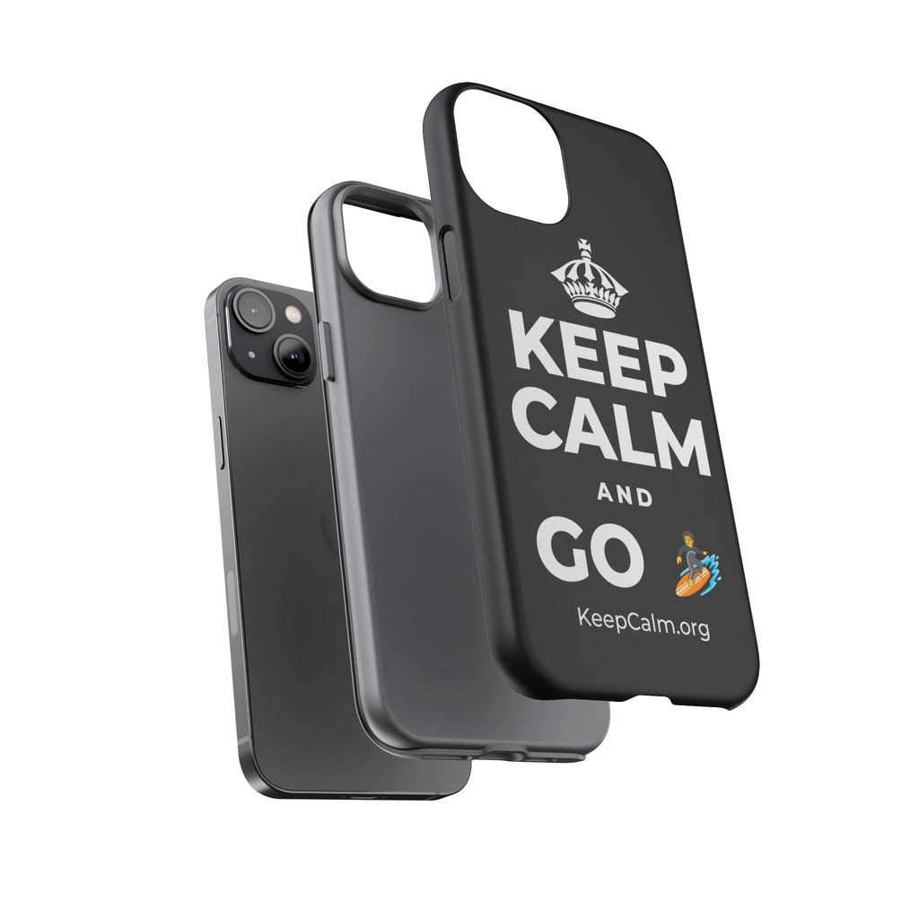 KEEP CALM AND GO 🏄 Phone Case
