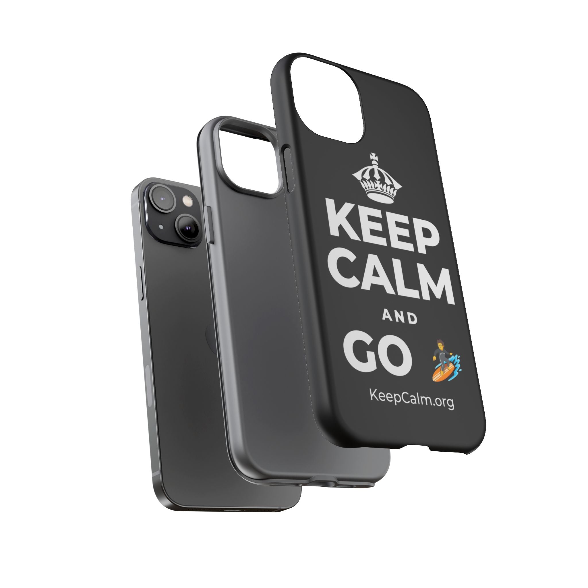 KEEP CALM AND GO 🏄 Phone Case
