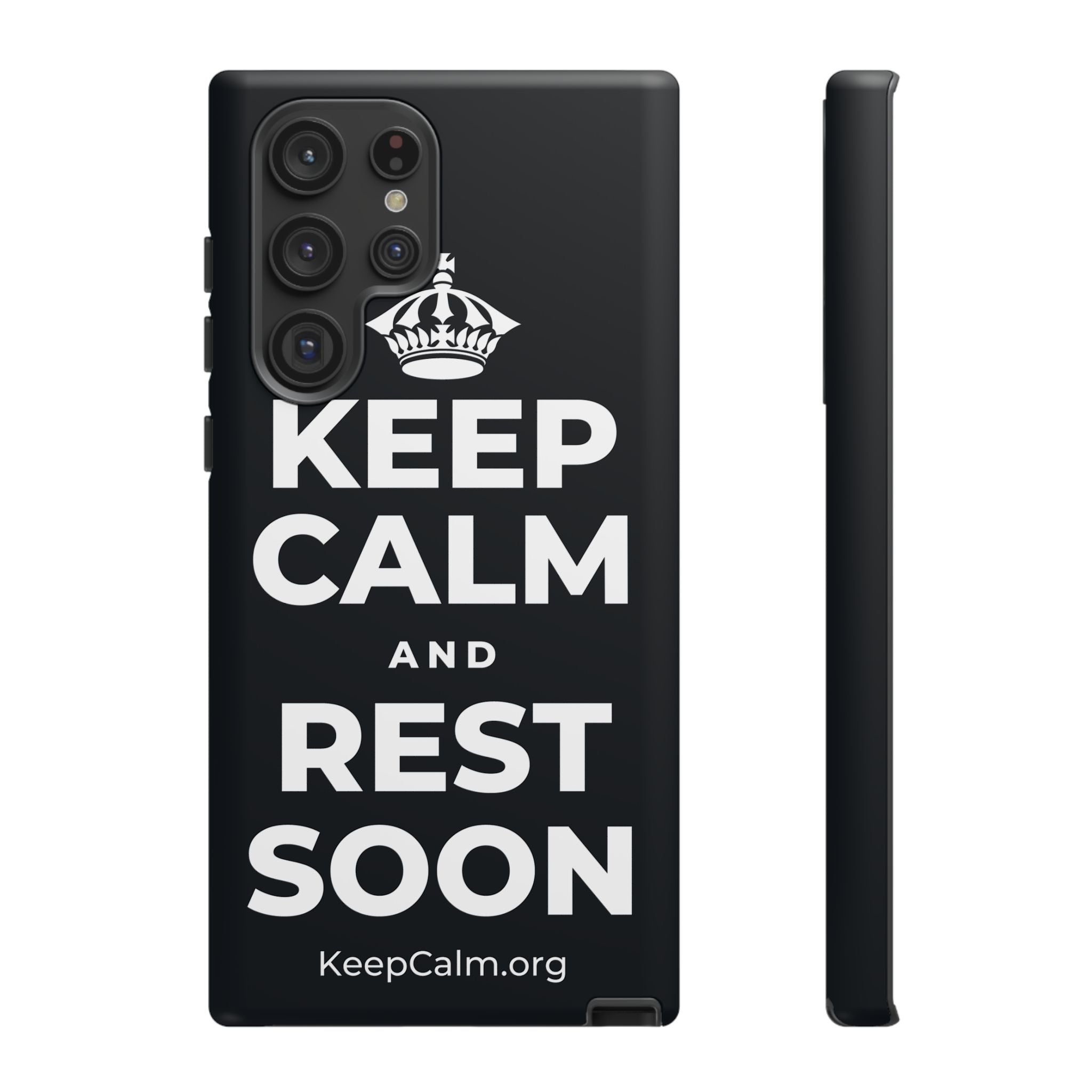 KEEP CALM AND REST SOON Phone Case (Dark)