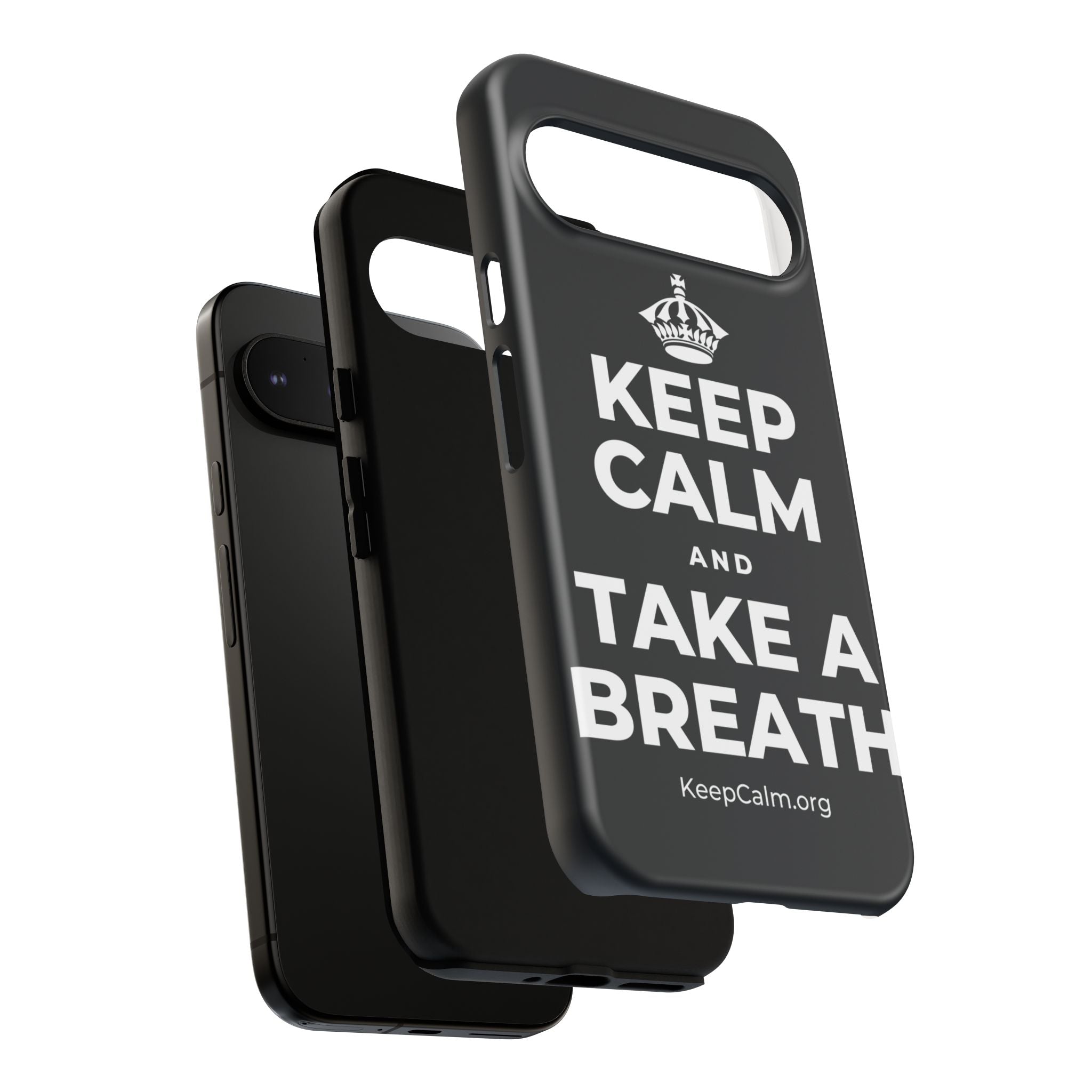 KEEP CALM AND TAKE A BREATH Phone Case (Dark)