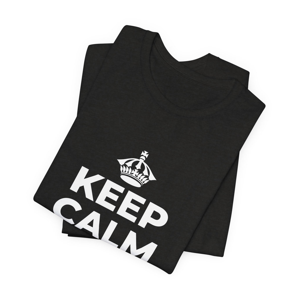 KEEP CALM AND LOCK IN T-Shirt (Soft Cream–Heather Mauve)