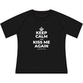 KEEP CALM AND KISS ME AGAIN Women's Raglan Tee