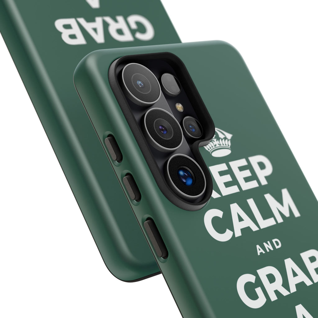 KEEP CALM AND GRAB A WARM DRINK Phone Case