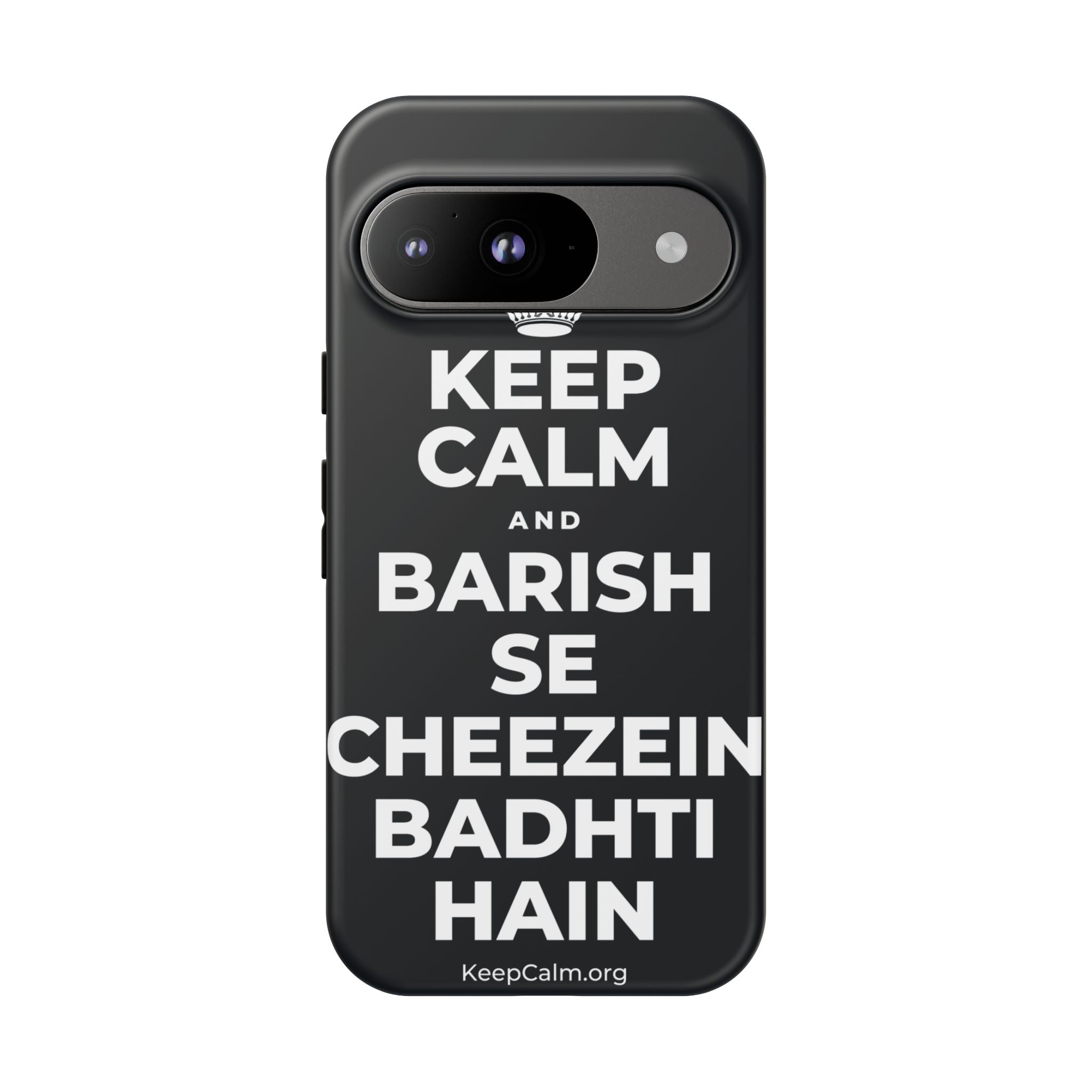 KEEP CALM AND BARISH SE CHEEZEIN BADHTI HAIN Phone Case (Dark)