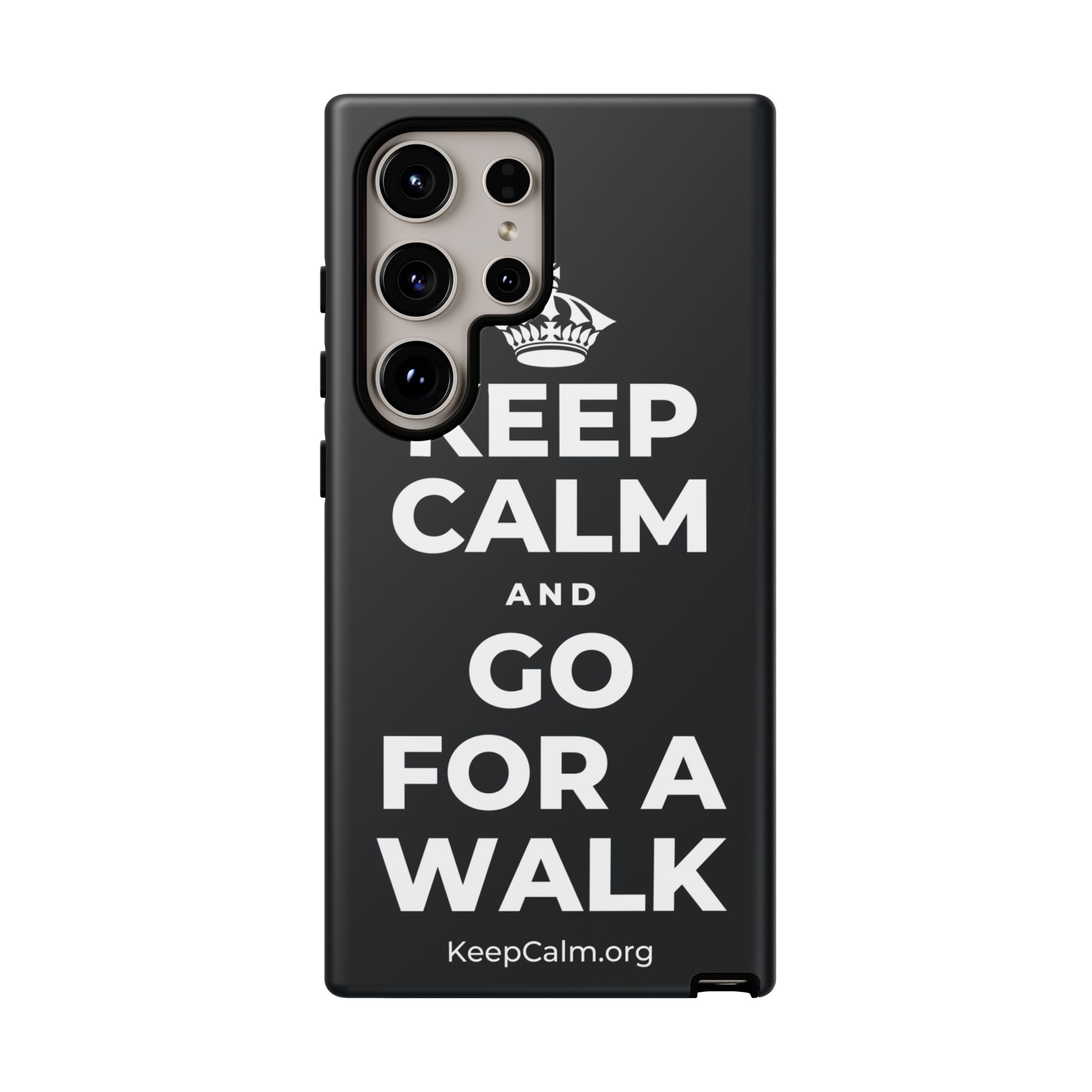 KEEP CALM AND GO FOR A WALK Phone Case (Dark)