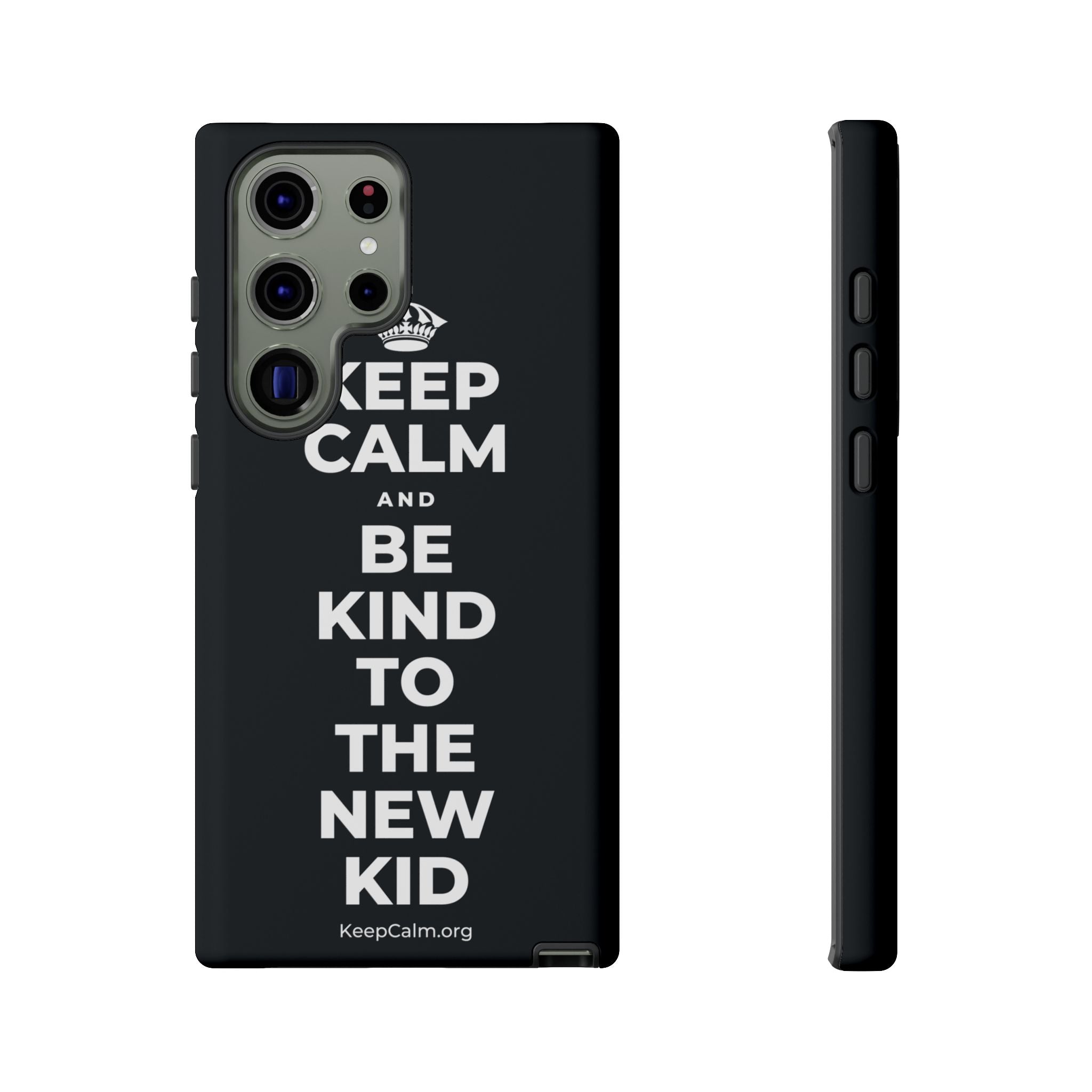 KEEP CALM AND BE KIND TO THE NEW KID Phone Case (Dark)