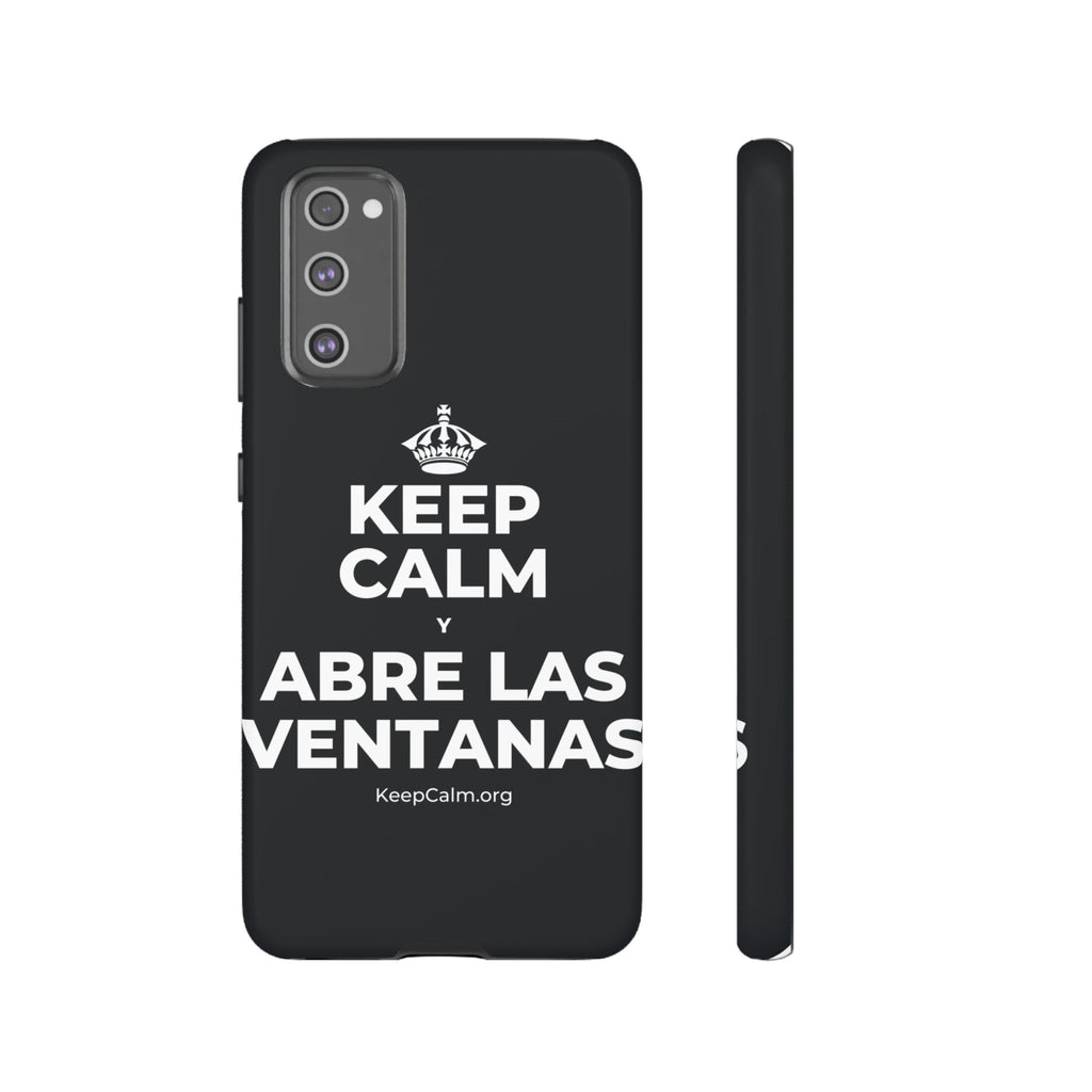 KEEP CALM Y ABRE LAS VENTANAS Phone Case (Dark)
