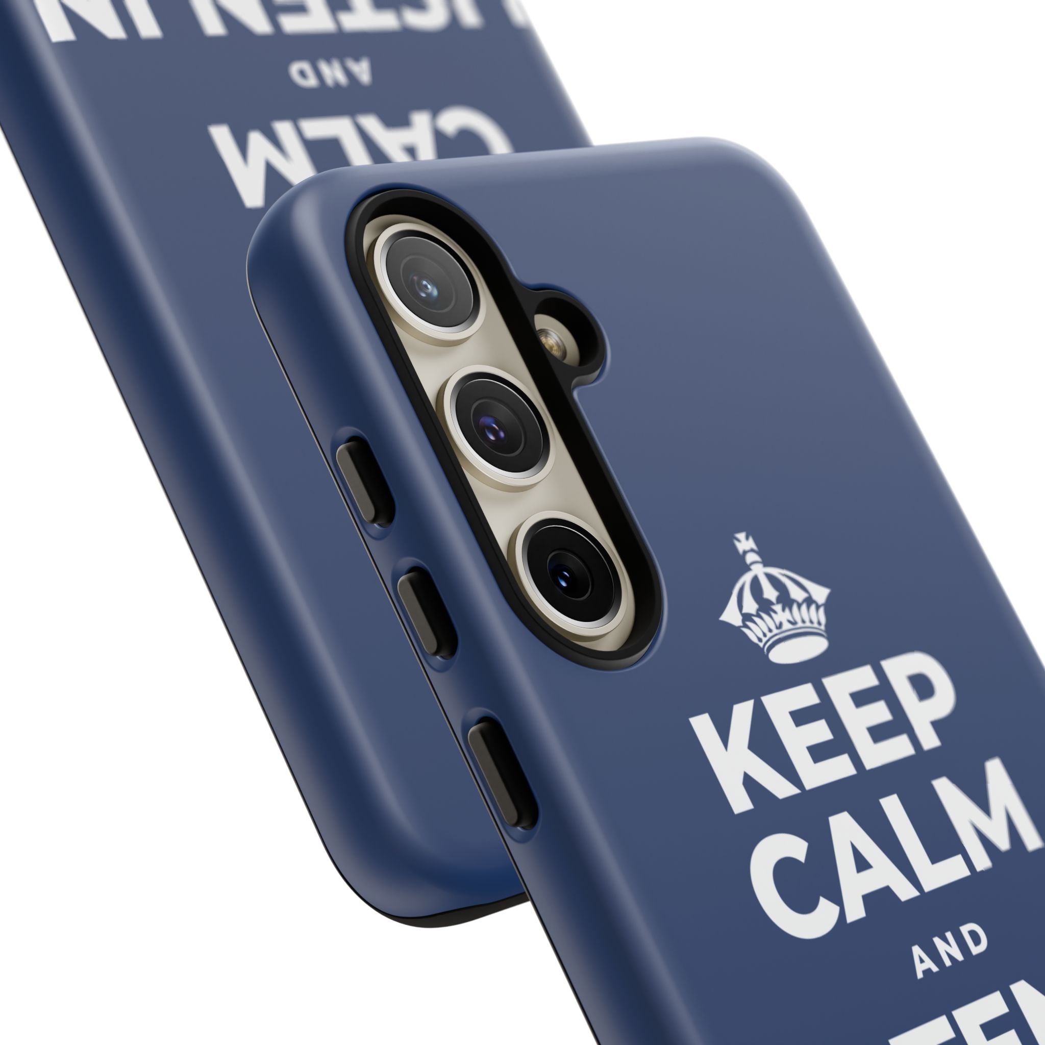 KEEP CALM AND LISTEN IN THE DARK Phone Case