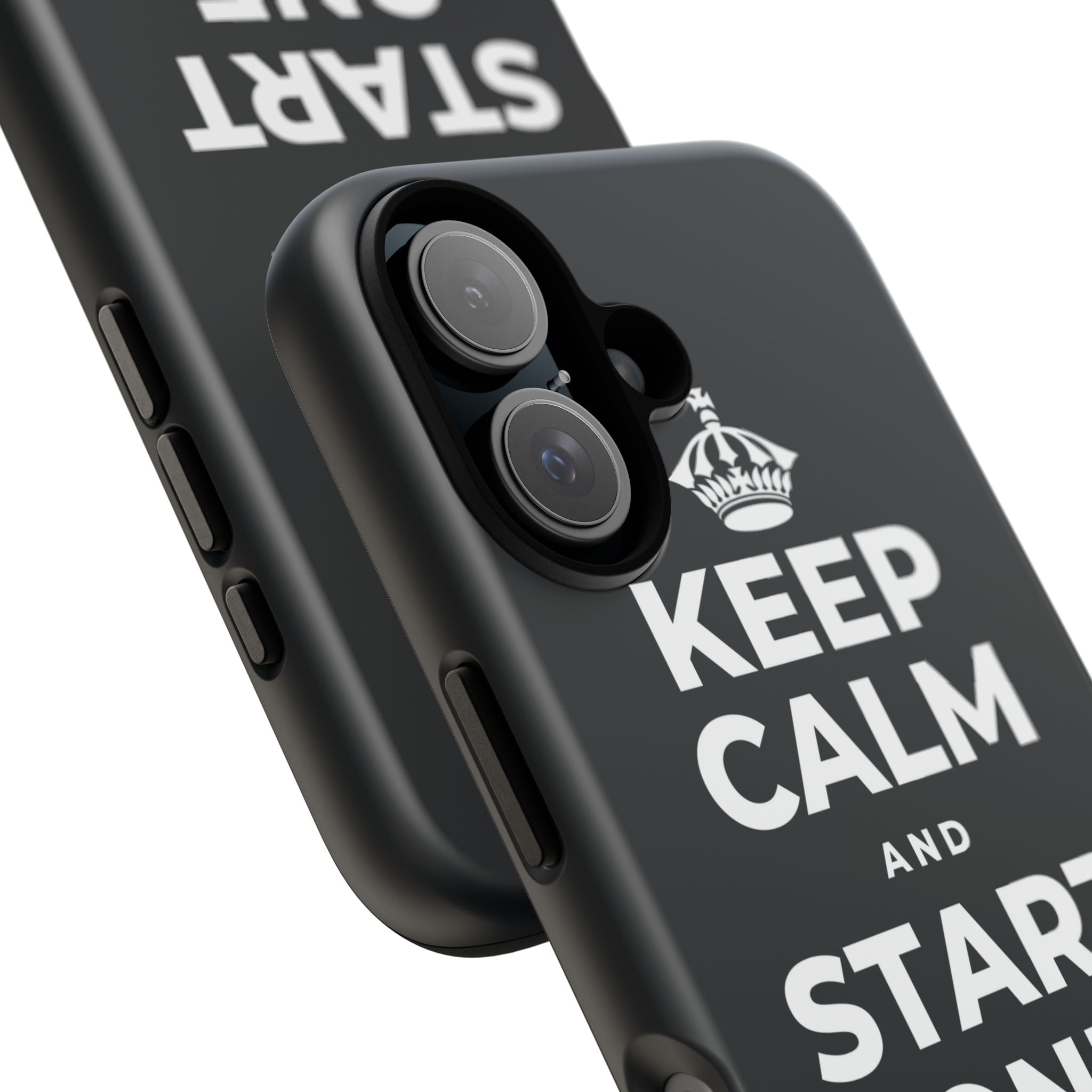 KEEP CALM AND START ONE FRESH PAGE Phone Case (Dark)