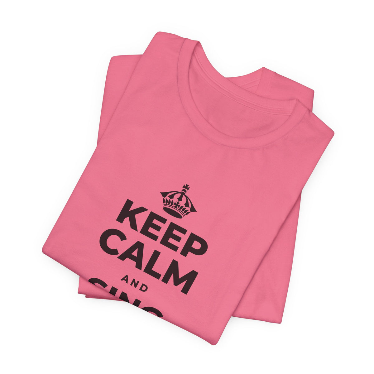 KEEP CALM AND SING WHILE YOU COOK T-Shirt (Military Green–Autumn)