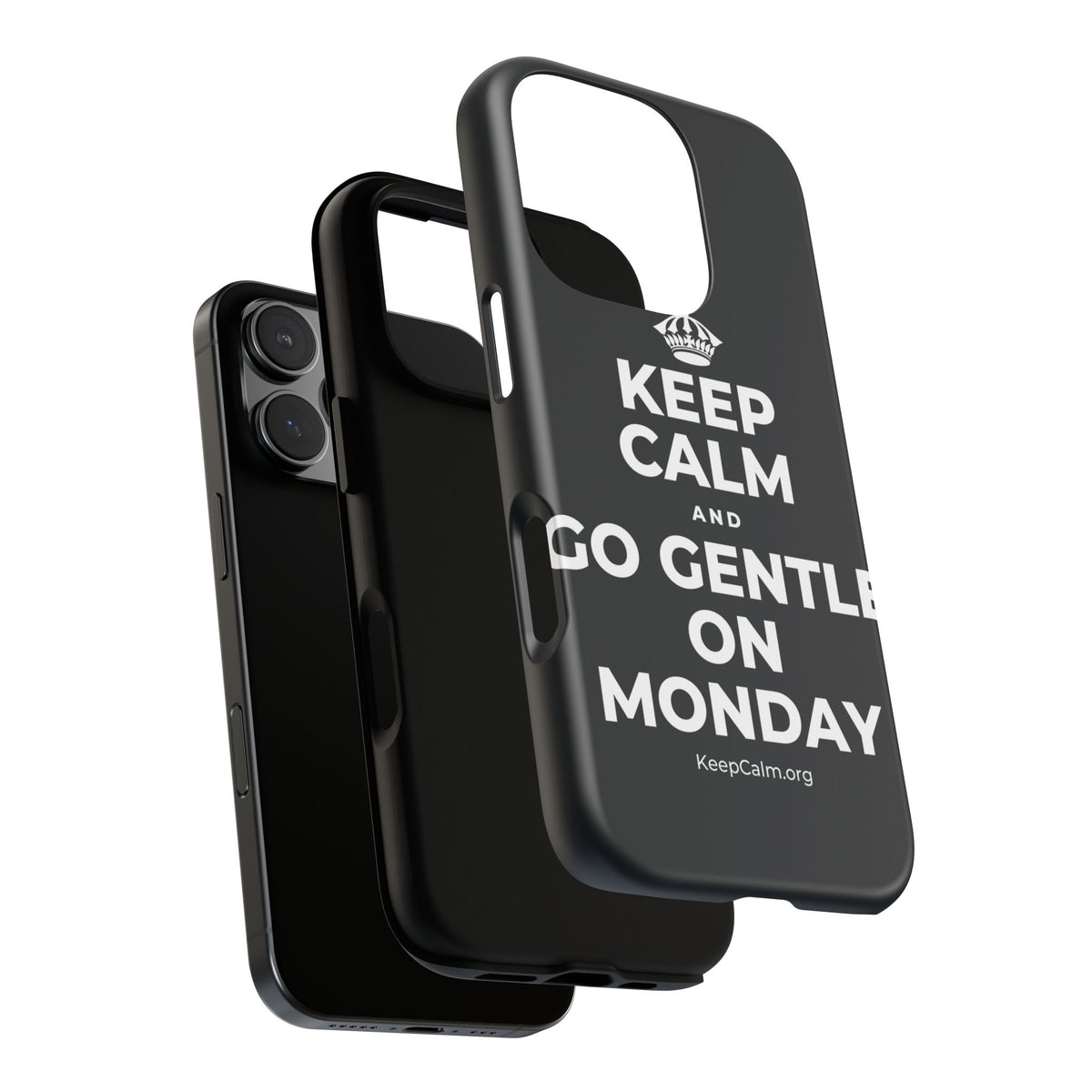 KEEP CALM AND GO GENTLE ON MONDAY Phone Case (Dark)