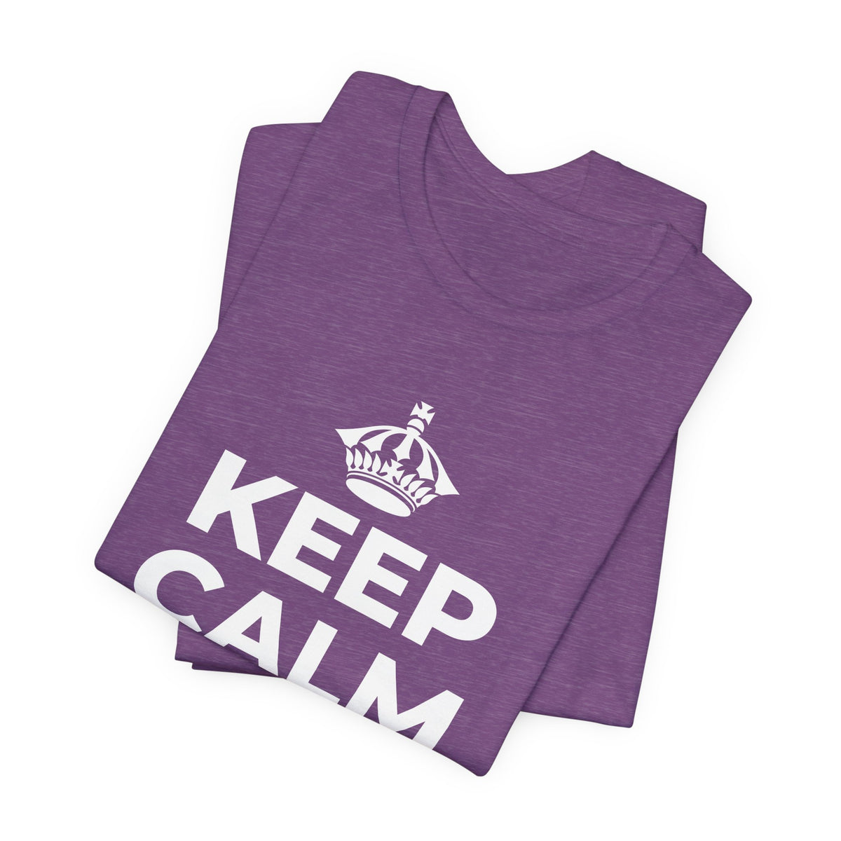 KEEP CALM AND SHINE T-Shirt (Baby Blue–Silver)