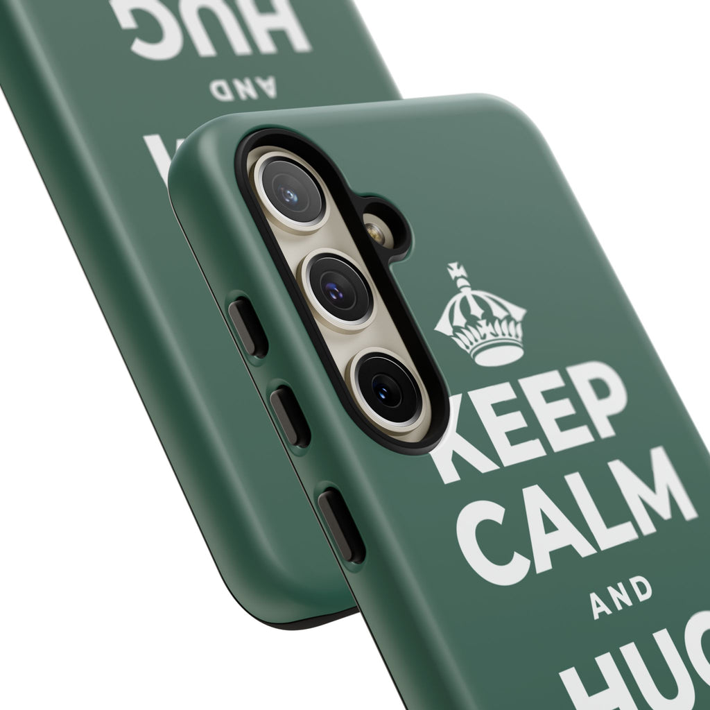 KEEP CALM AND HUG YOUR DOG Phone Case