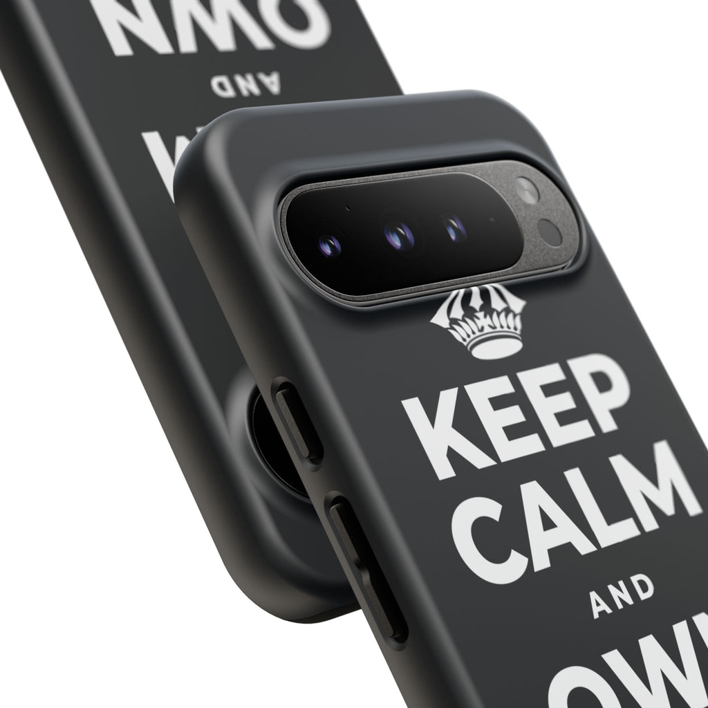 KEEP CALM AND OWN THE WIN Phone Case (Dark)
