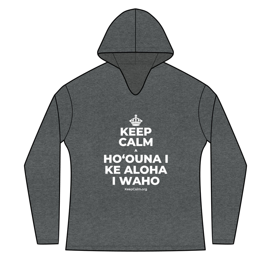KEEP CALM A HOʻOUNA I KE ALOHA I WAHO Women's Long Sleeve Hoodie