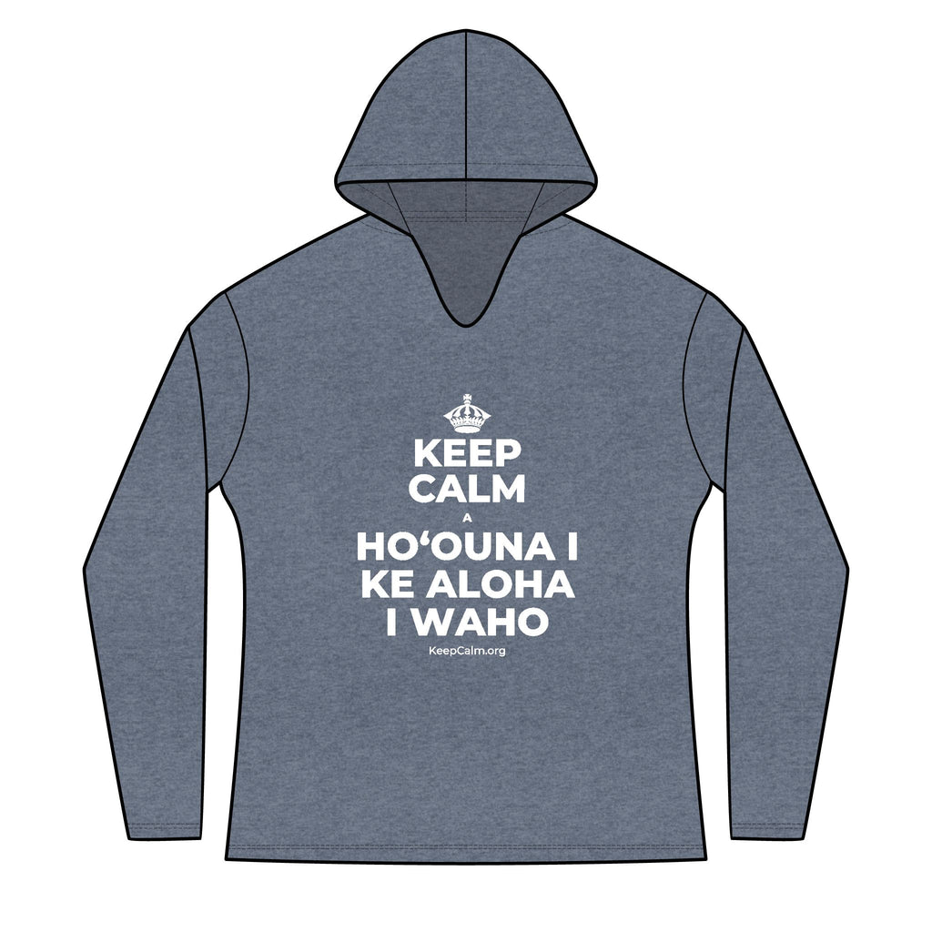 KEEP CALM A HOʻOUNA I KE ALOHA I WAHO Women's Long Sleeve Hoodie