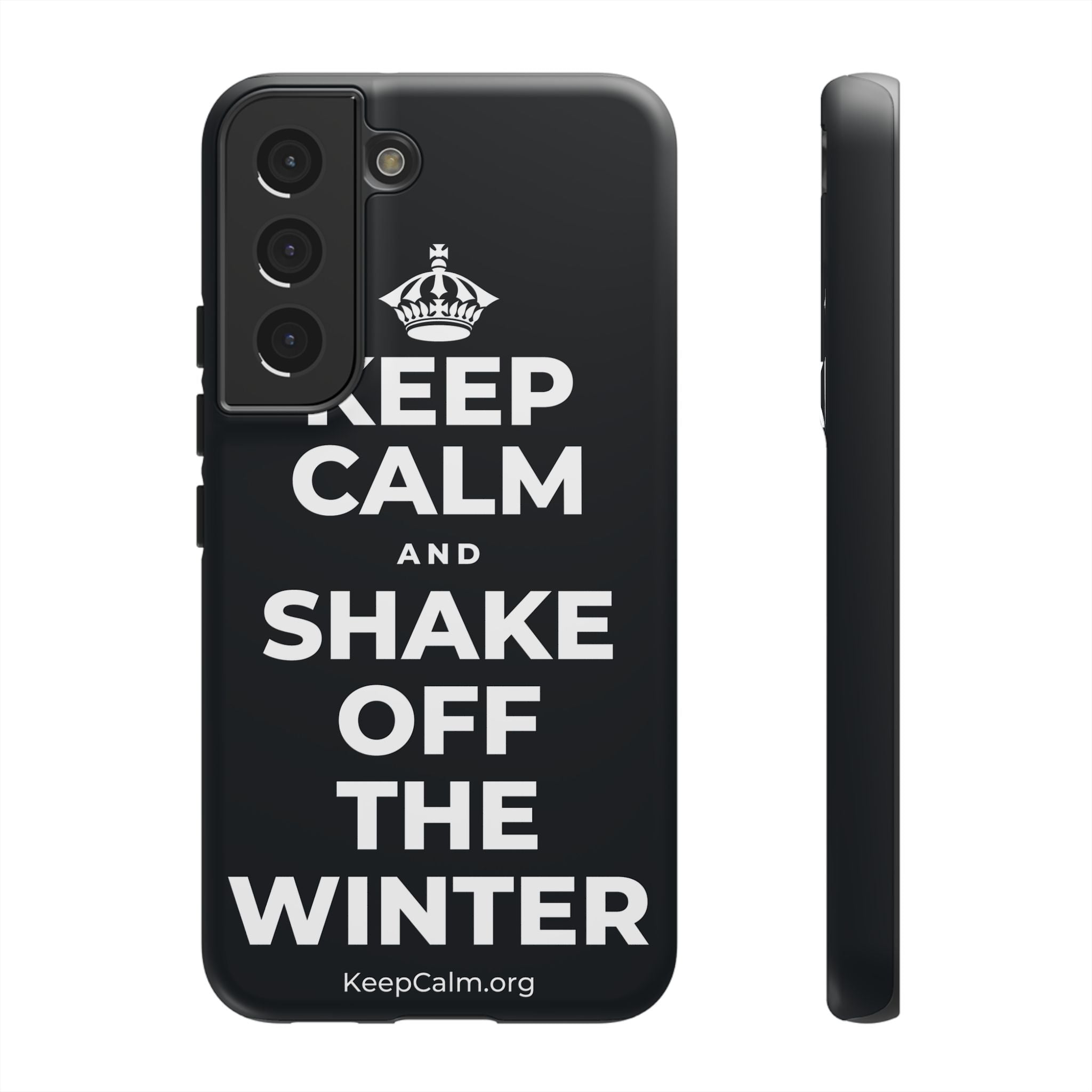KEEP CALM AND SHAKE OFF THE WINTER Phone Case (Dark)