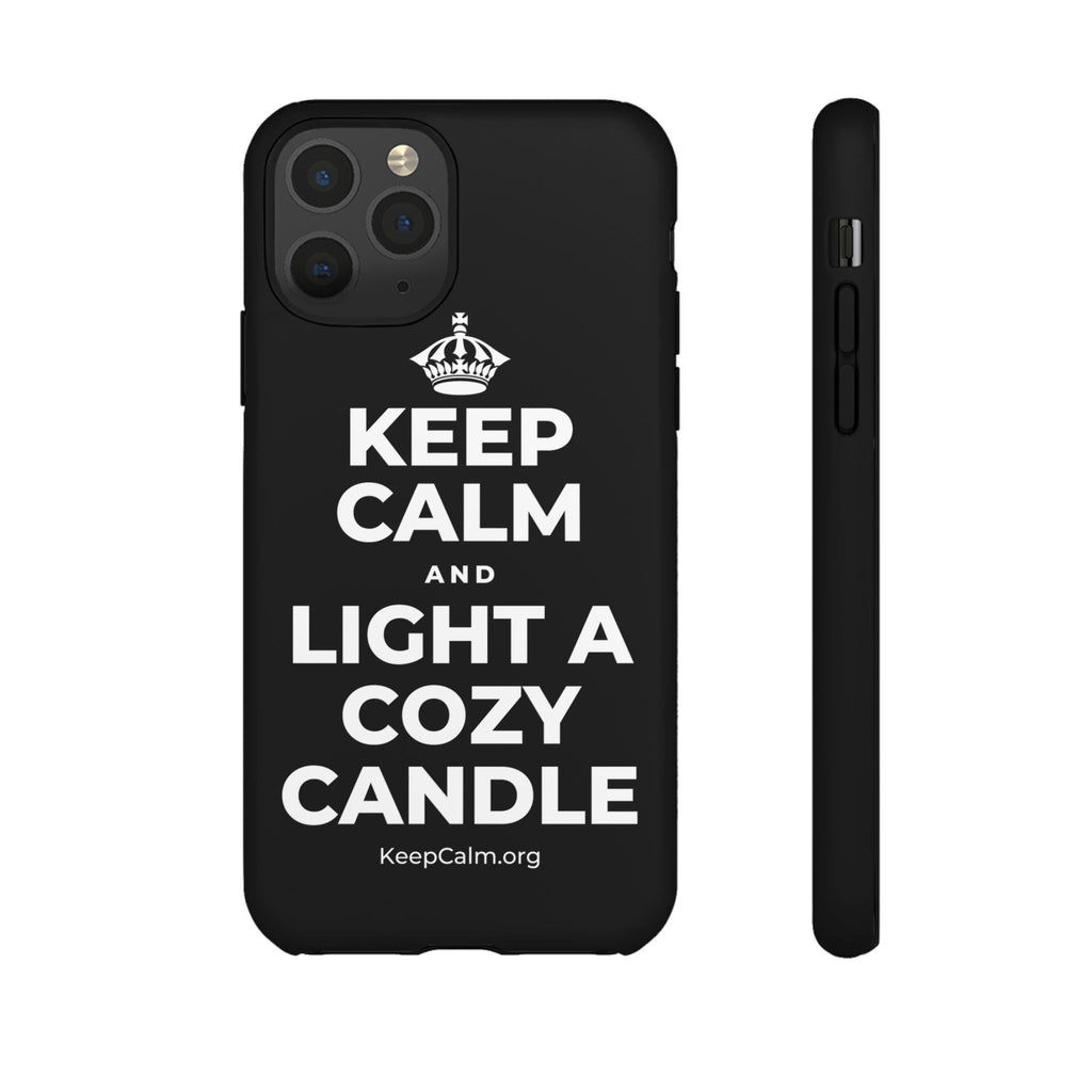 KEEP CALM AND LIGHT A COZY CANDLE Phone Case
