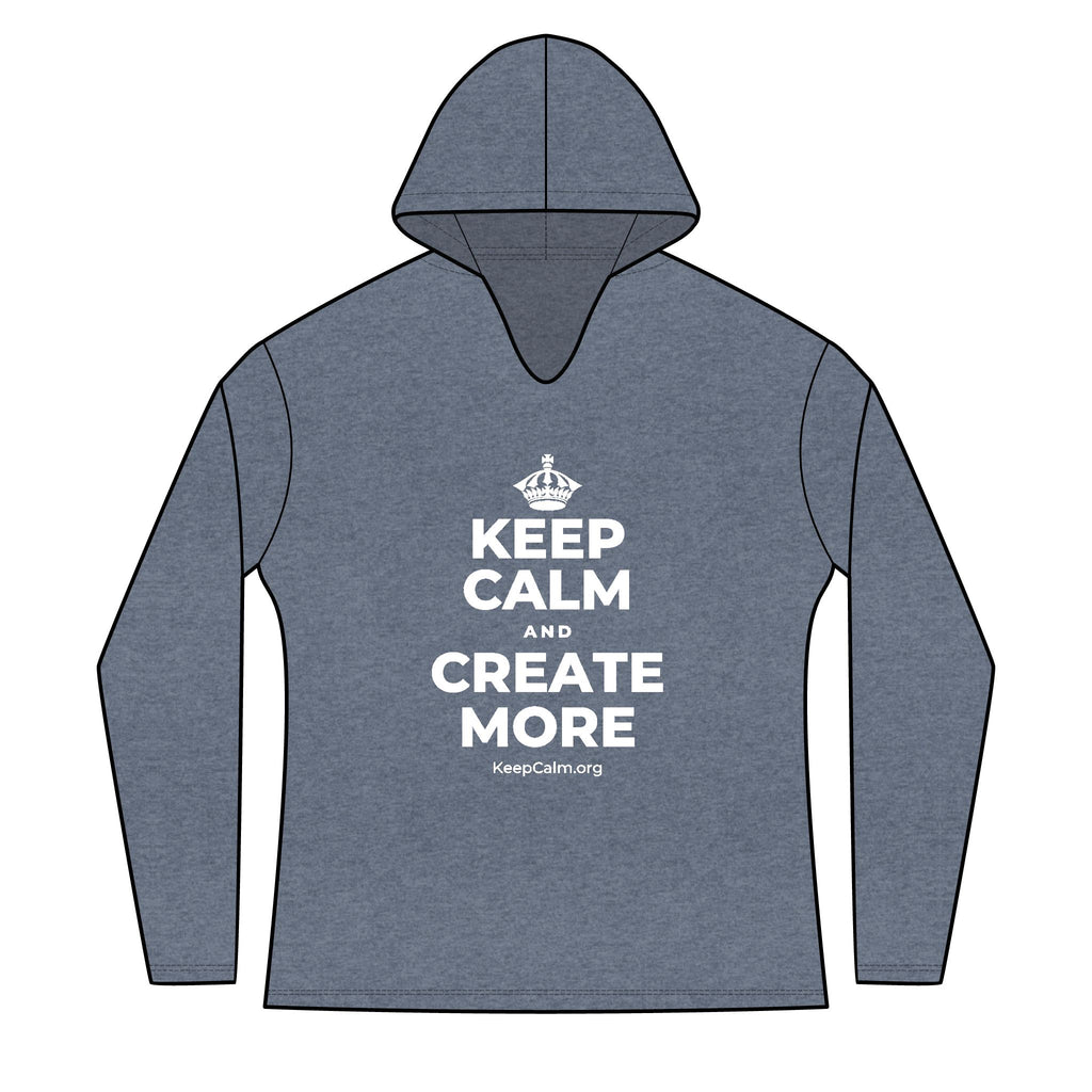 KEEP CALM AND CREATE MORE Women's Long Sleeve Hoodie