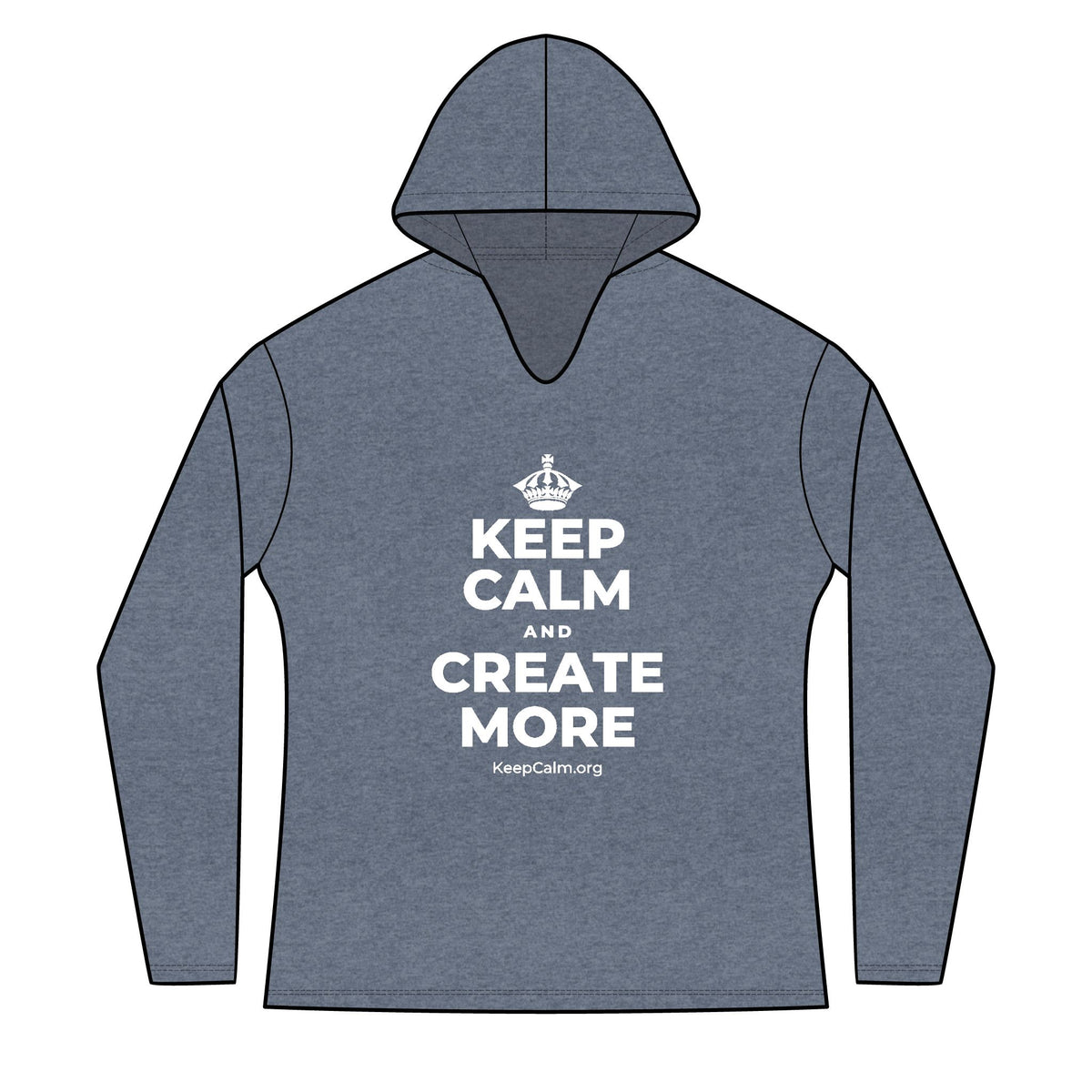 KEEP CALM AND CREATE MORE Women's Long Sleeve Hoodie