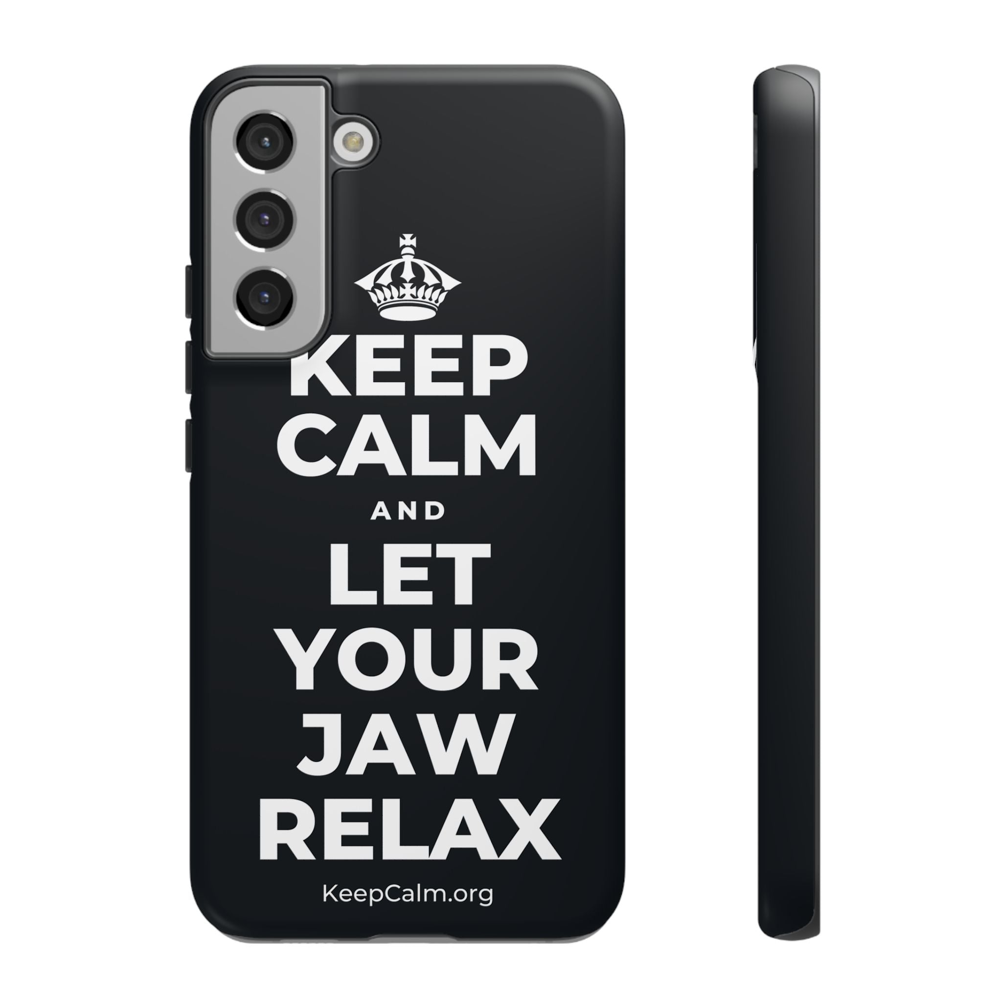 KEEP CALM AND LET YOUR JAW RELAX Phone Case (Dark)