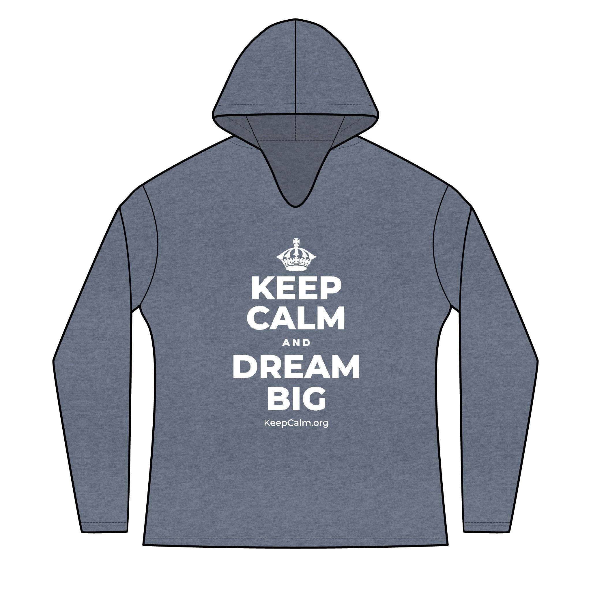 KEEP CALM AND DREAM BIG Women's Long Sleeve Hoodie