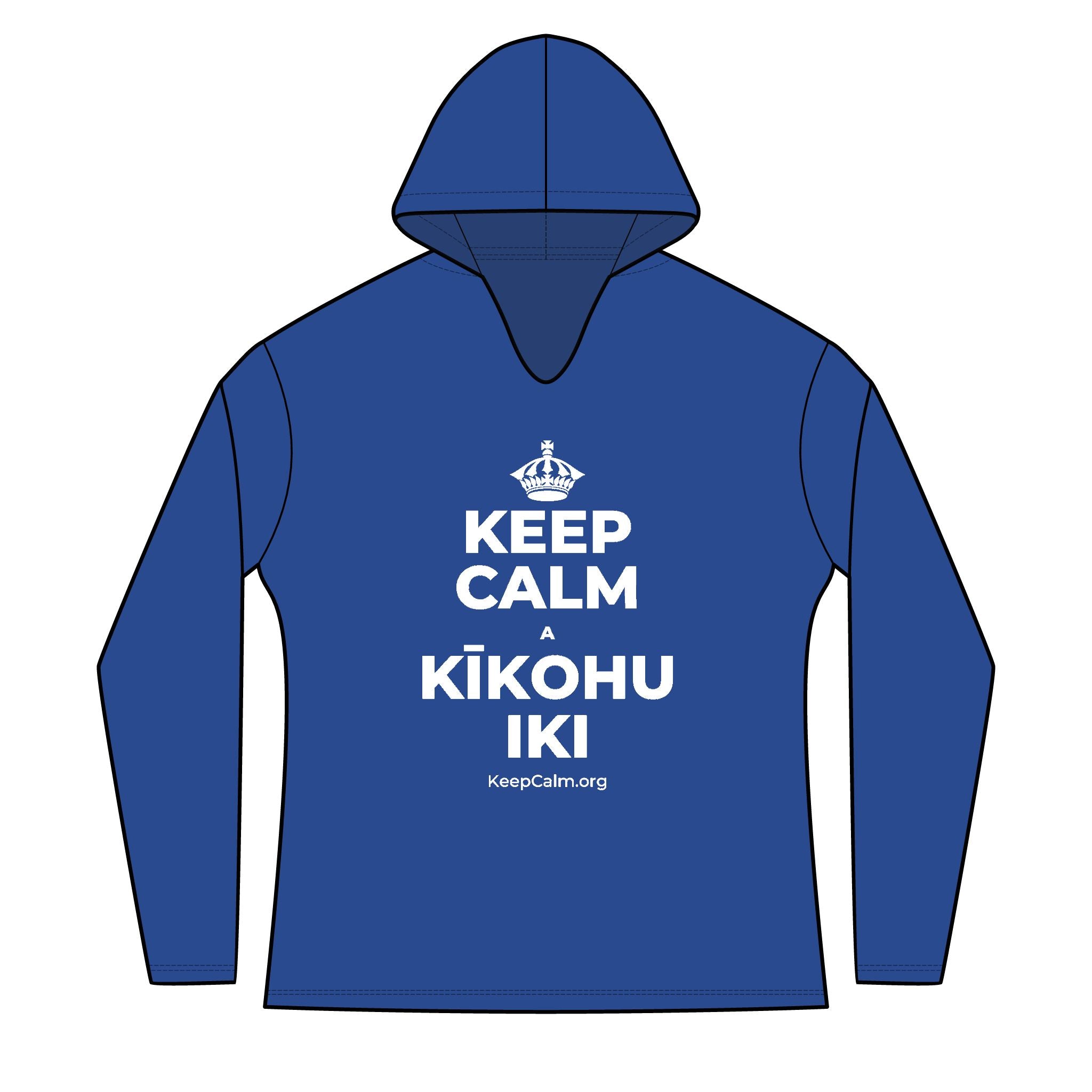 KEEP CALM A KĪKOHU IKI Women's Long Sleeve Hoodie
