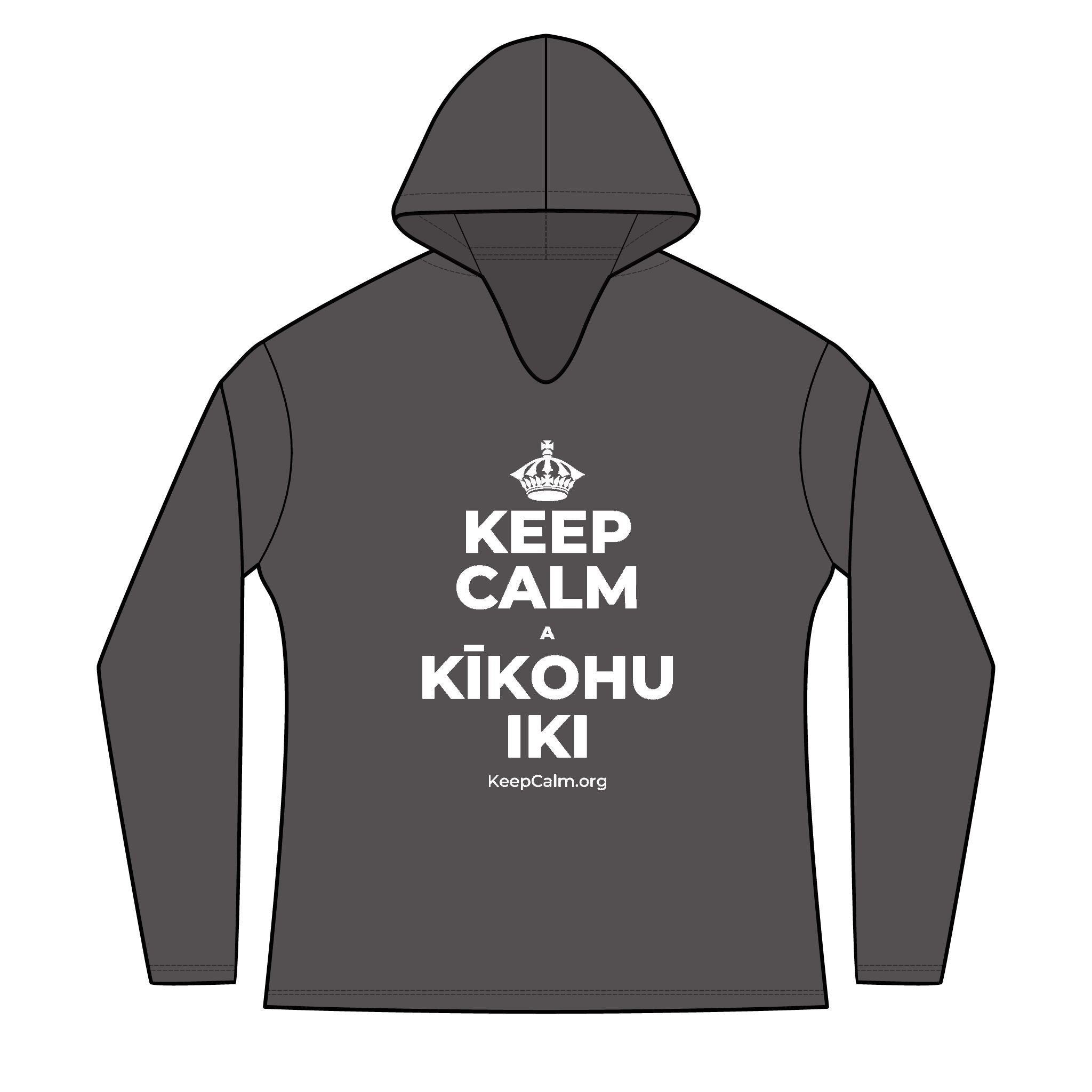 KEEP CALM A KĪKOHU IKI Women's Long Sleeve Hoodie