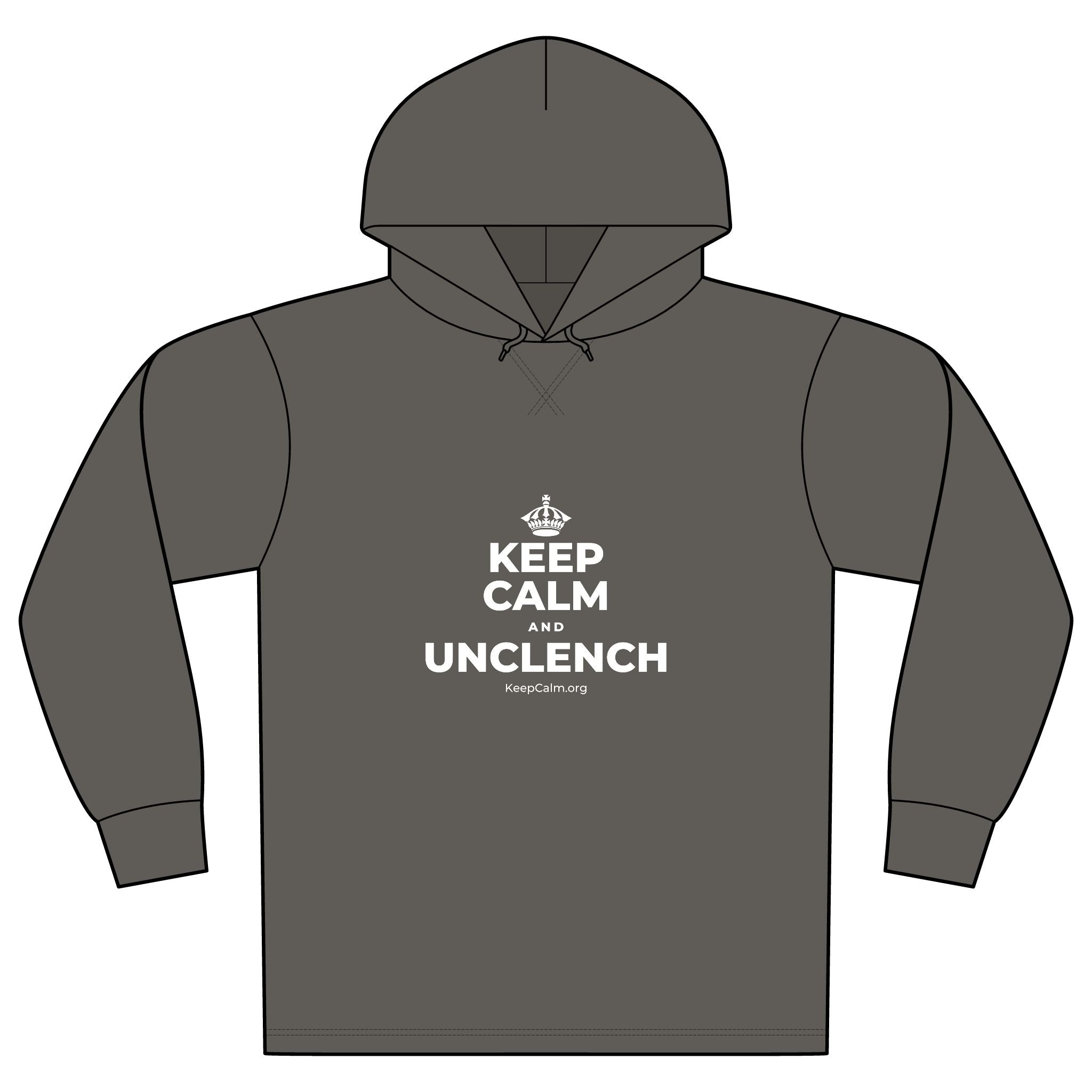 KEEP CALM AND UNCLENCH Organic Hoodie Tee