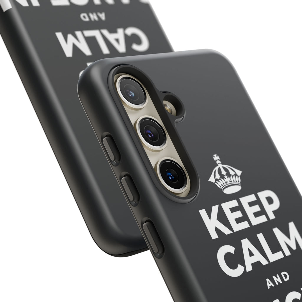 KEEP CALM AND DANCE IN THE RAIN Phone Case (Dark)