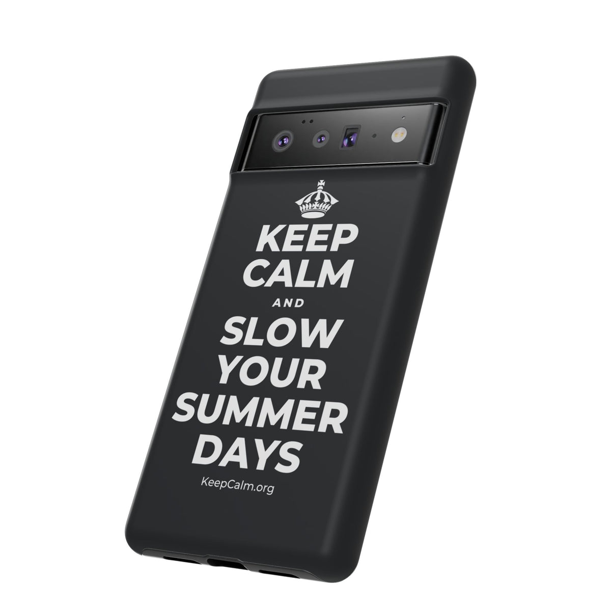 KEEP CALM AND SLOW YOUR SUMMER DAYS Phone Case (Dark)