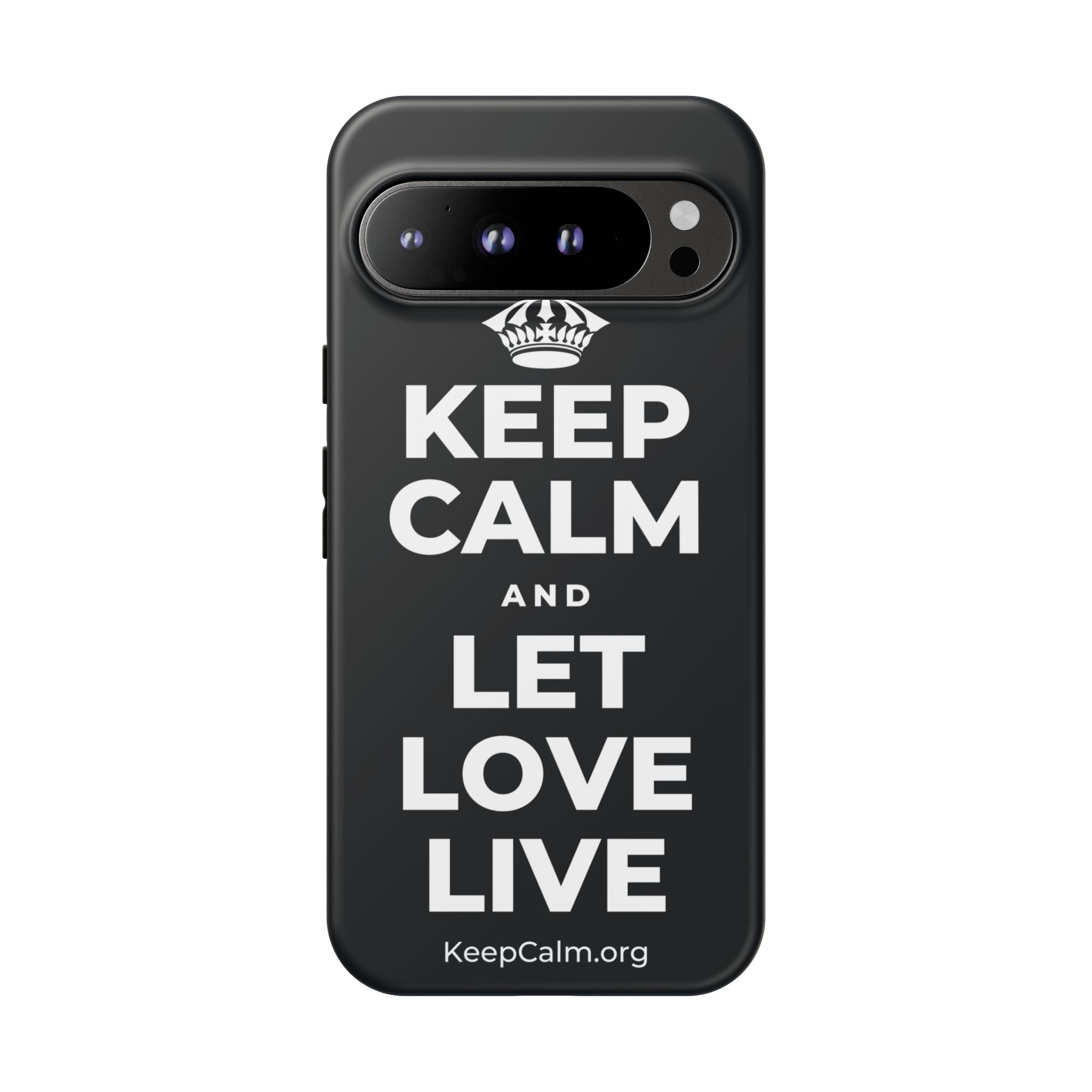 KEEP CALM AND LET LOVE LIVE Phone Case (Dark)